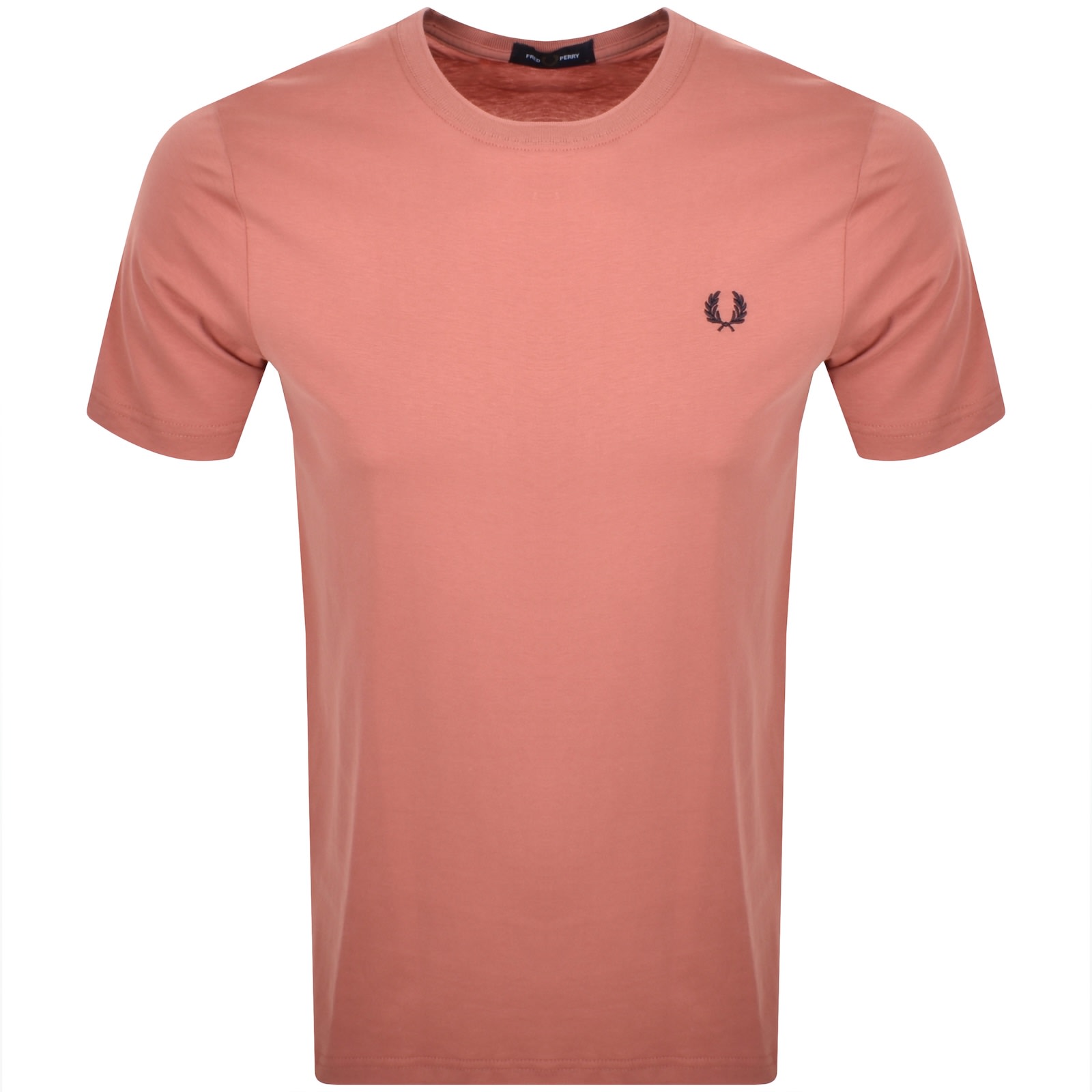 Fred Perry Crew Neck T Shirt Putty Pink In Multi | ModeSens