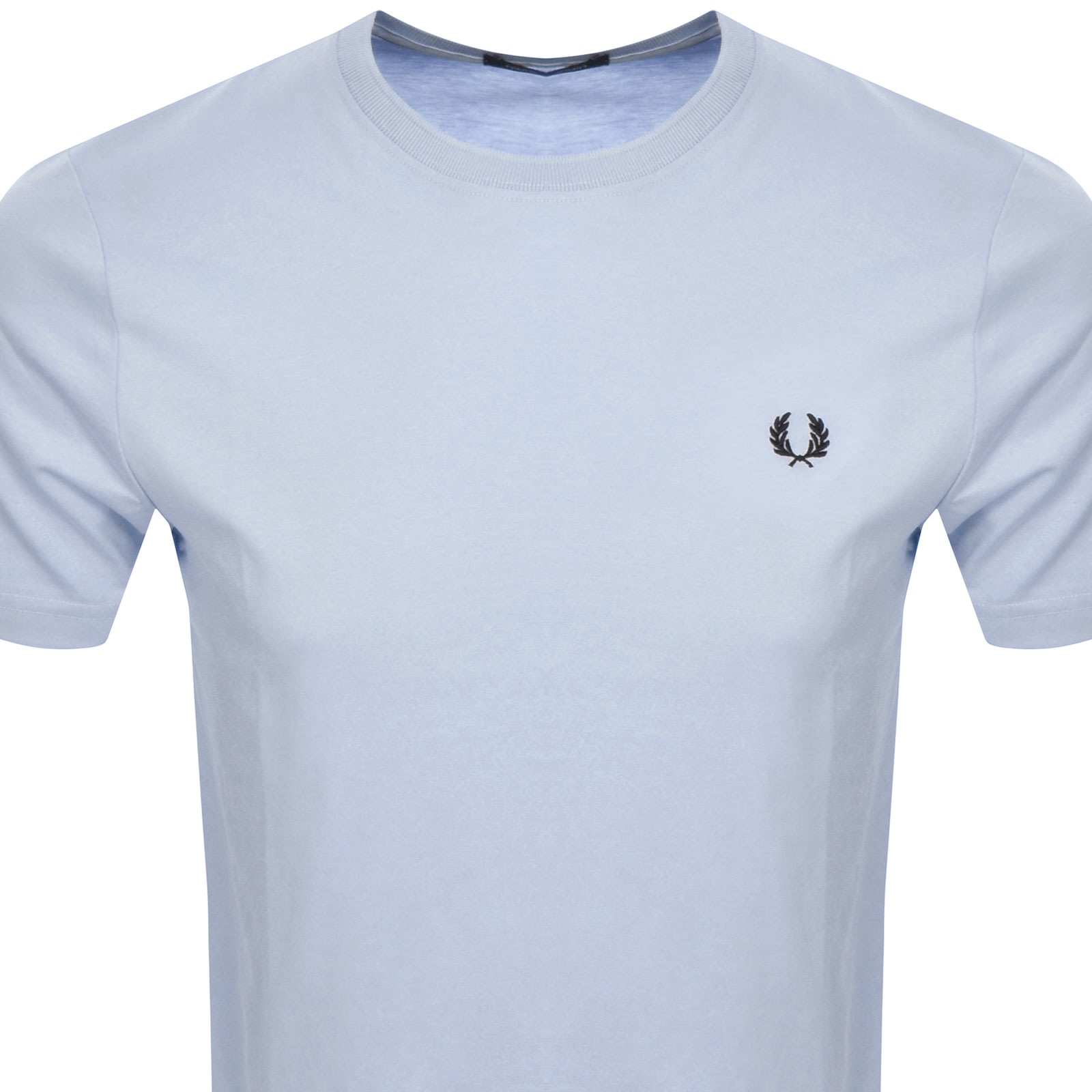 Fred Perry Crew Neck Soft Fabric Short Sleeves In Blue