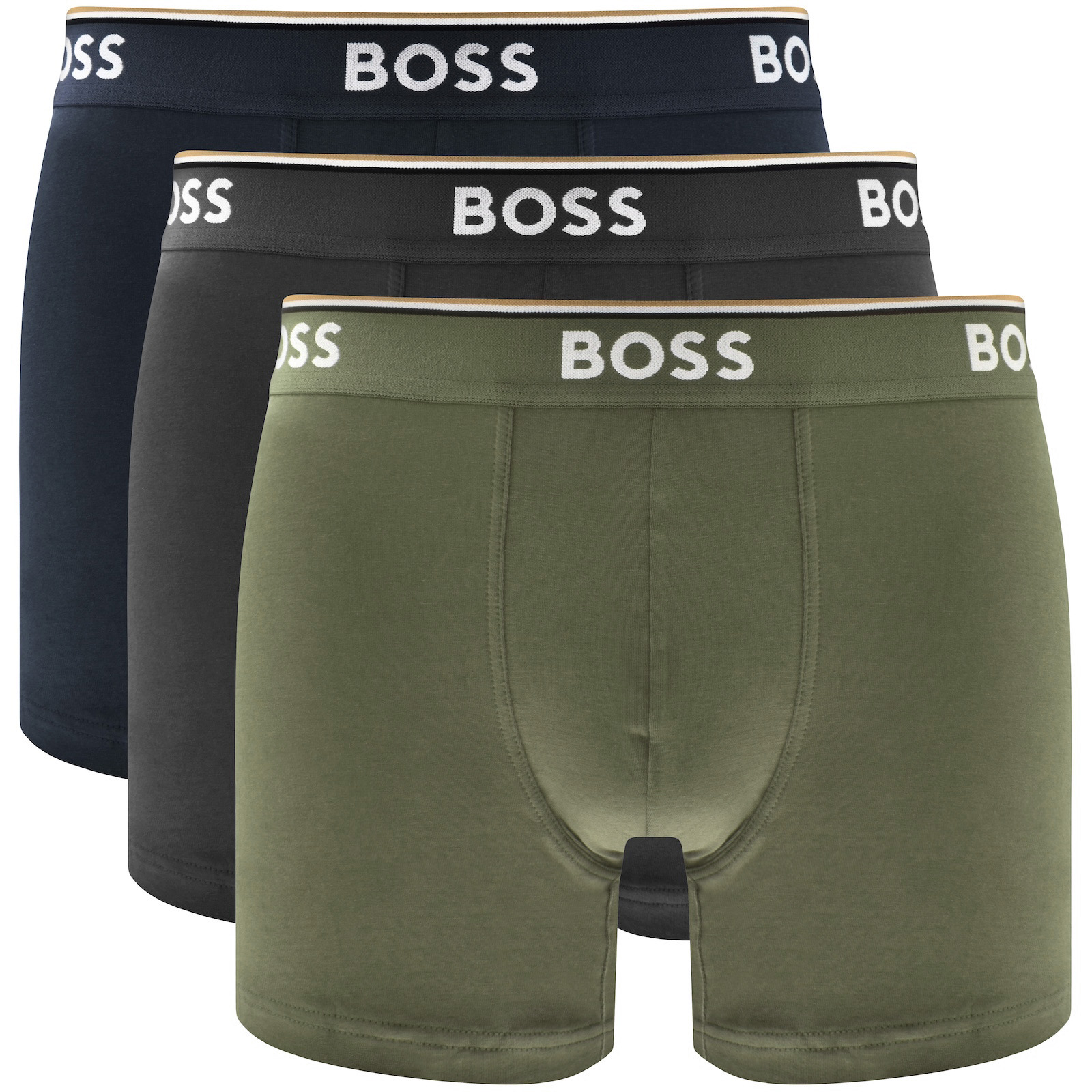 Hugo Boss Boss Underwear 3 Pack Long Boxer Briefs In Multi