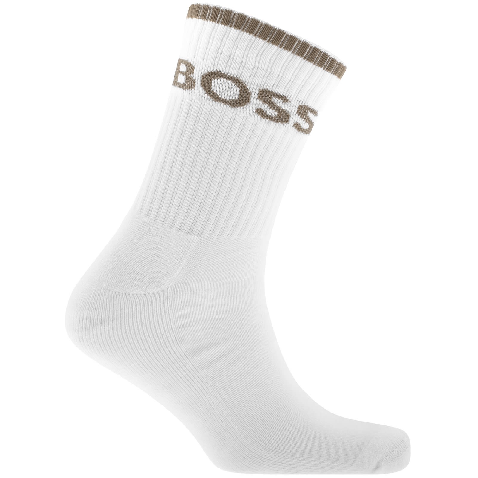 Hugo Boss Boss 6 Pack Quarter Length Socks White In White