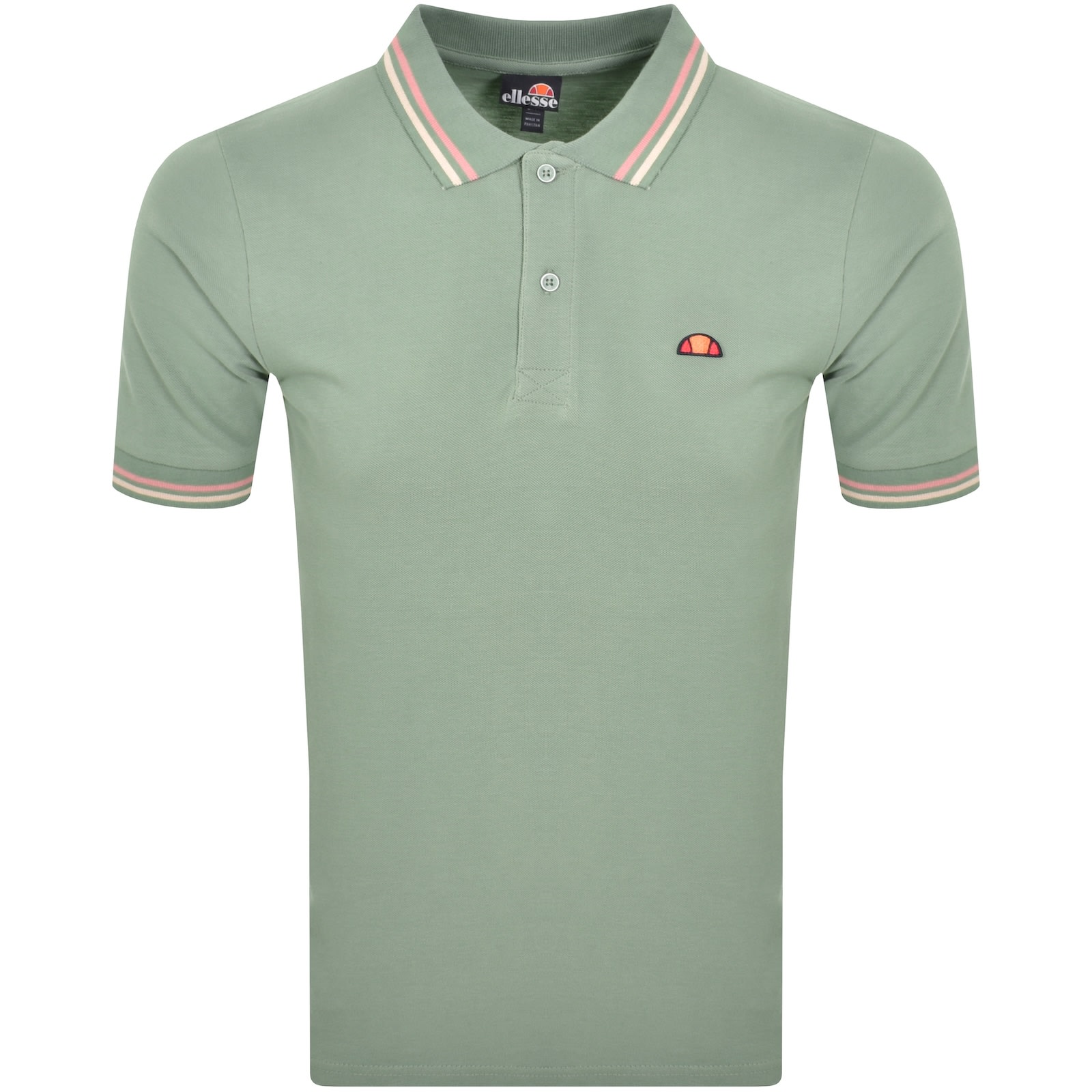 Ellesse Rooks Tipped Polo T Shirt Green