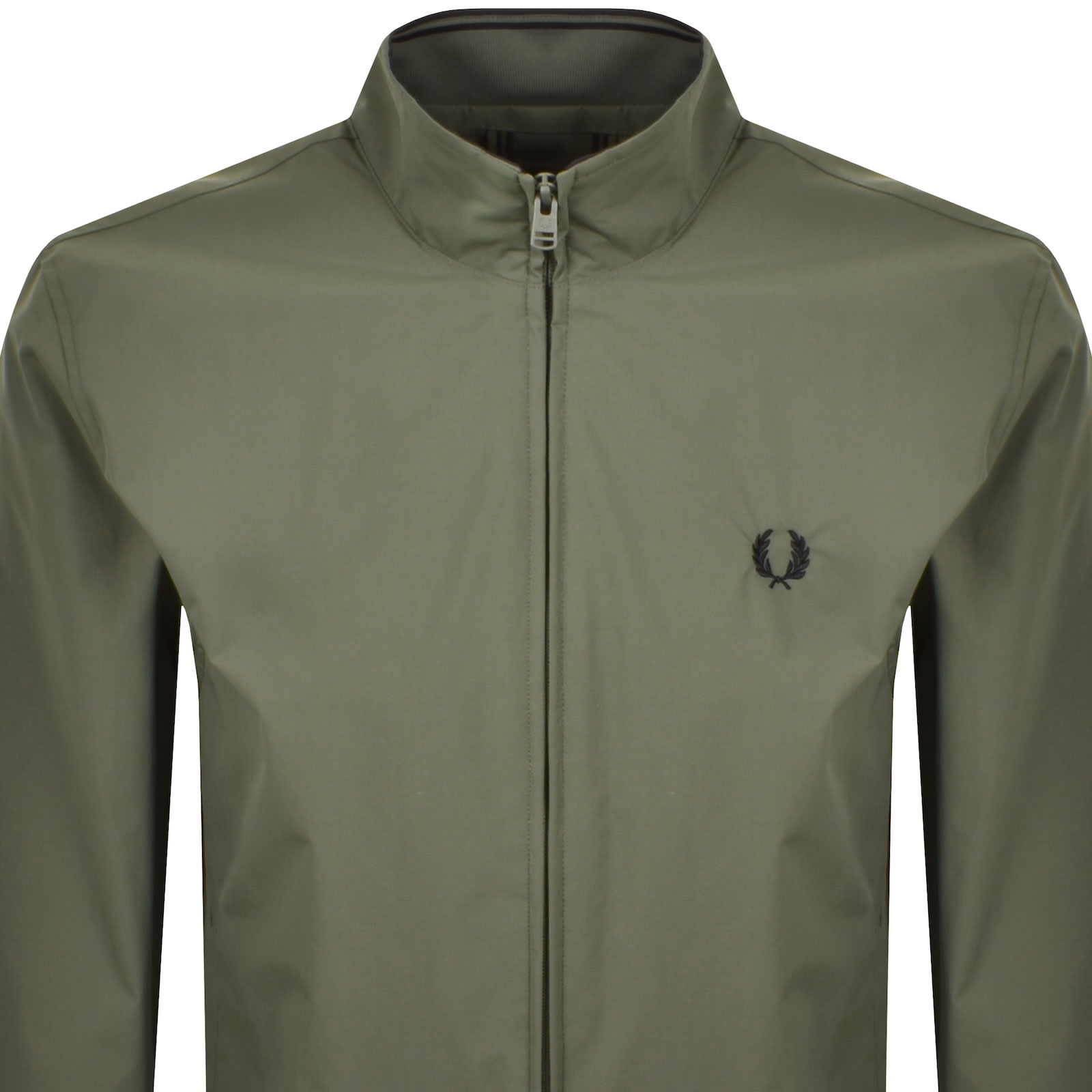 Fred Perry Brentham Jacket Laurel Wreath Green In Green