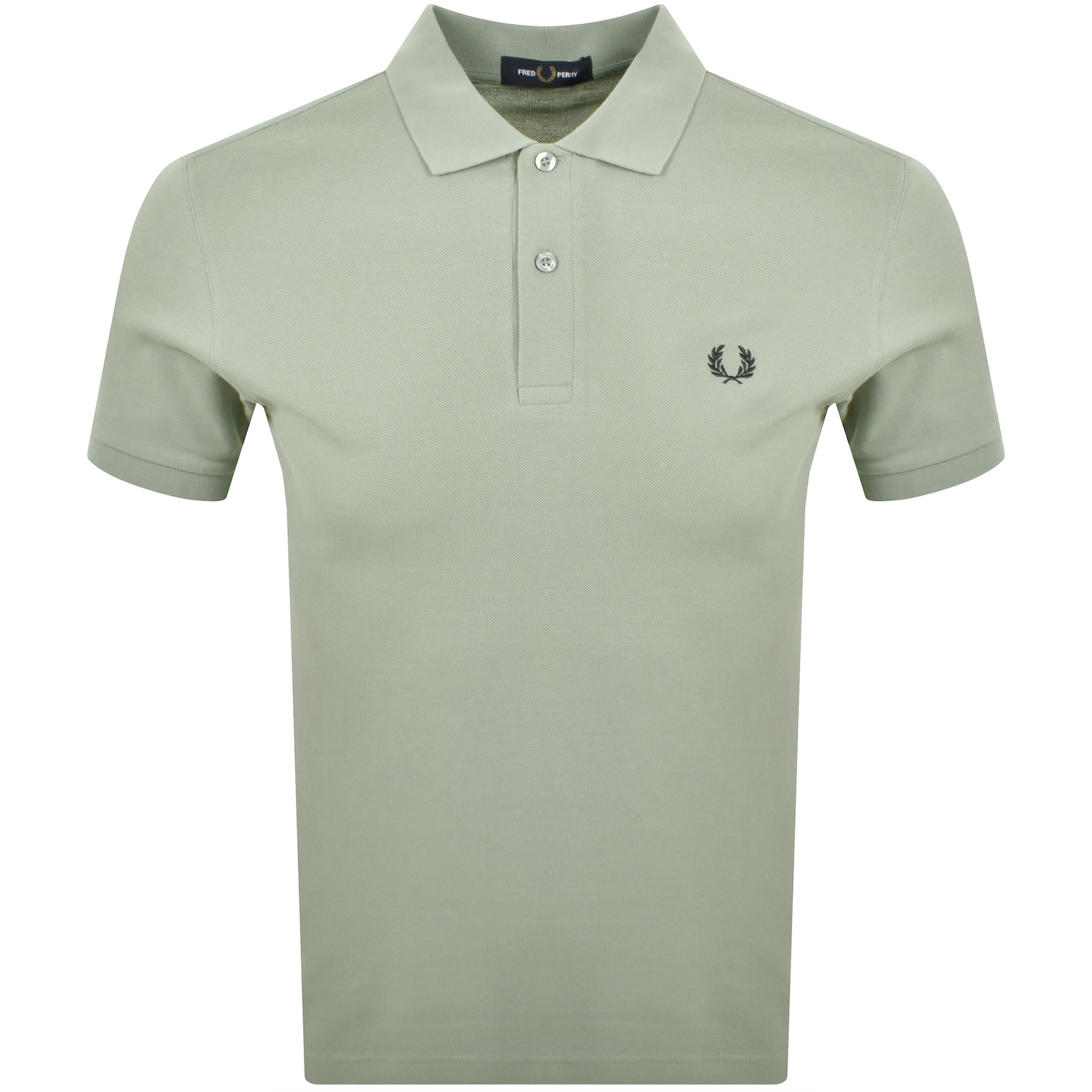 Fred Perry Plain Polo T Shirt Bayleaf Green