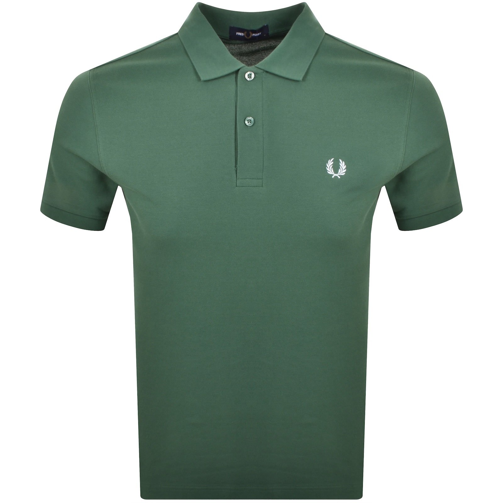 Fred Perry Plain Polo T Shirt Sport Green