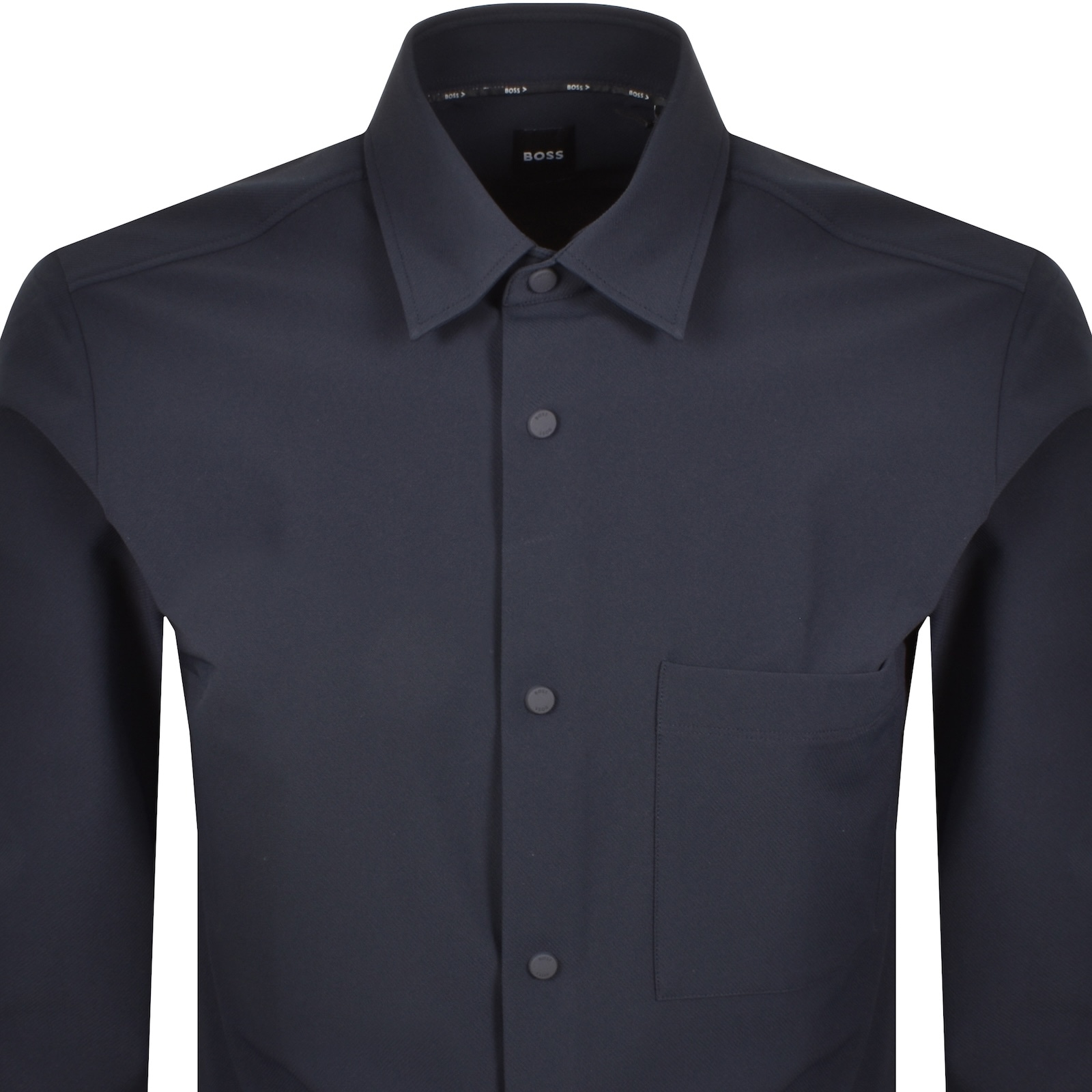 Hugo Boss Boss Men's Black Regular-fit Long-sleeved Cotton-poplin Shirt