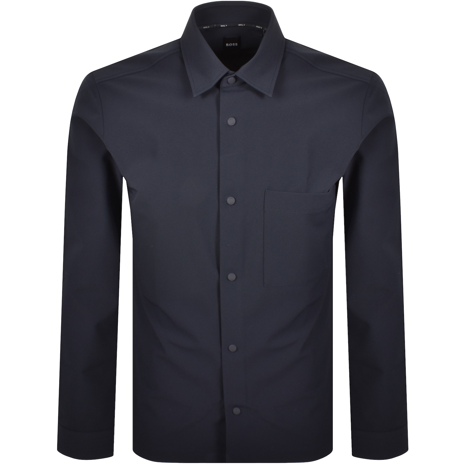 Hugo Boss Boss Men's Black Regular-fit Long-sleeved Cotton-poplin Shirt