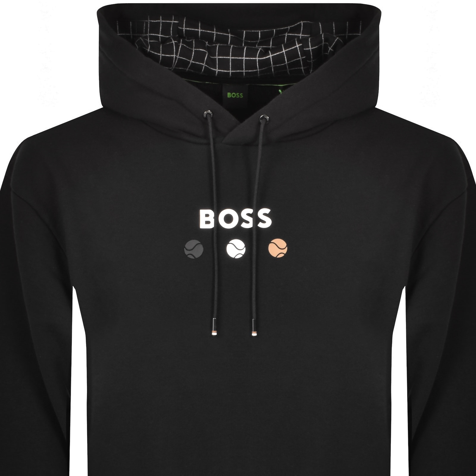 Boss Athleisure Boss Open Hoodie Black In Black