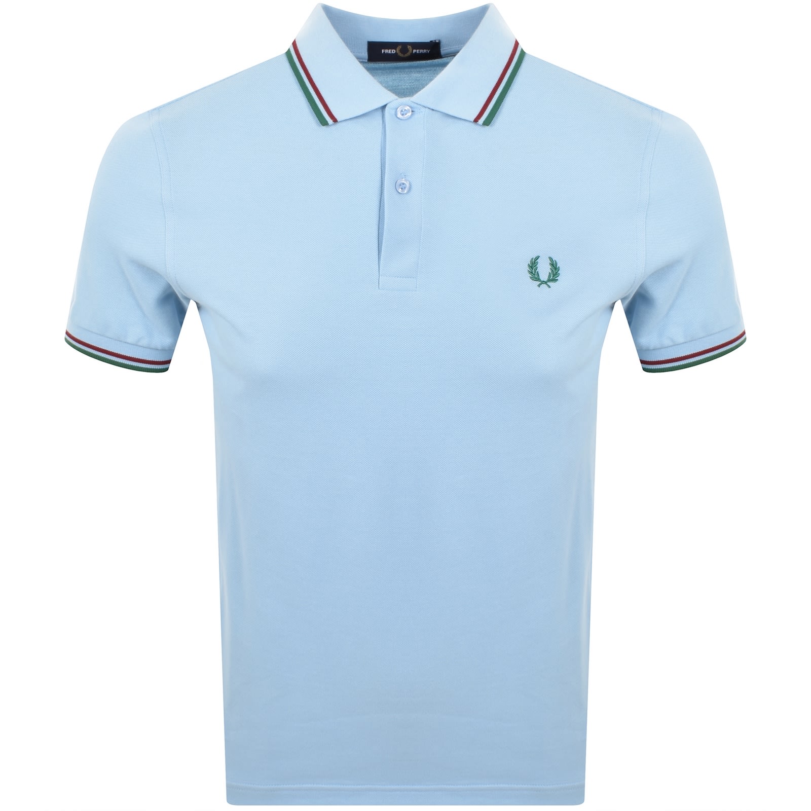 Fred Perry Twin Tipped Polo T Shirt Blue