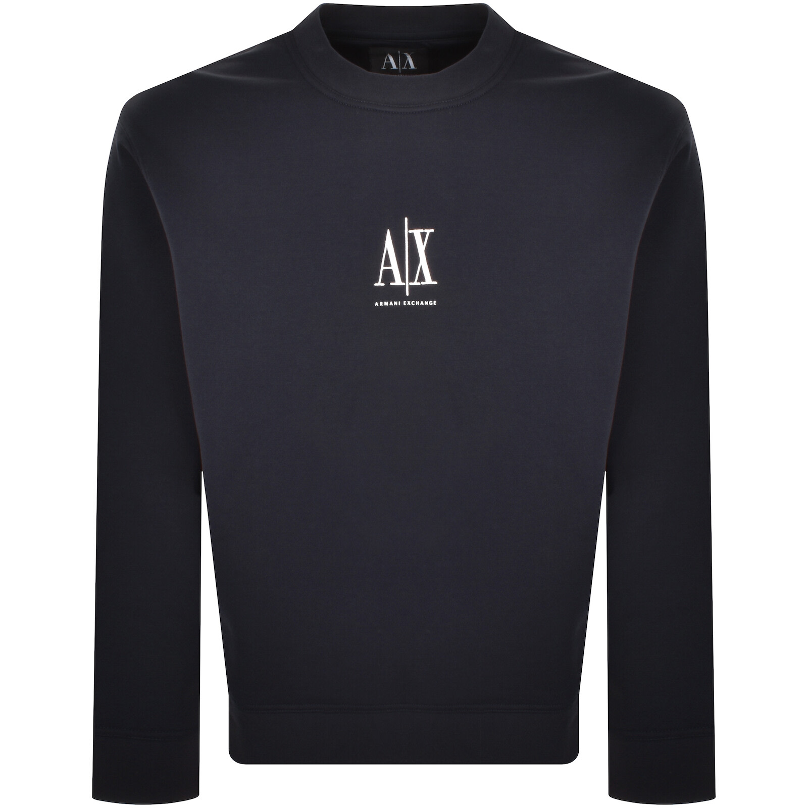 Armani Exchange Logo Sweatshirt Navy In Navy