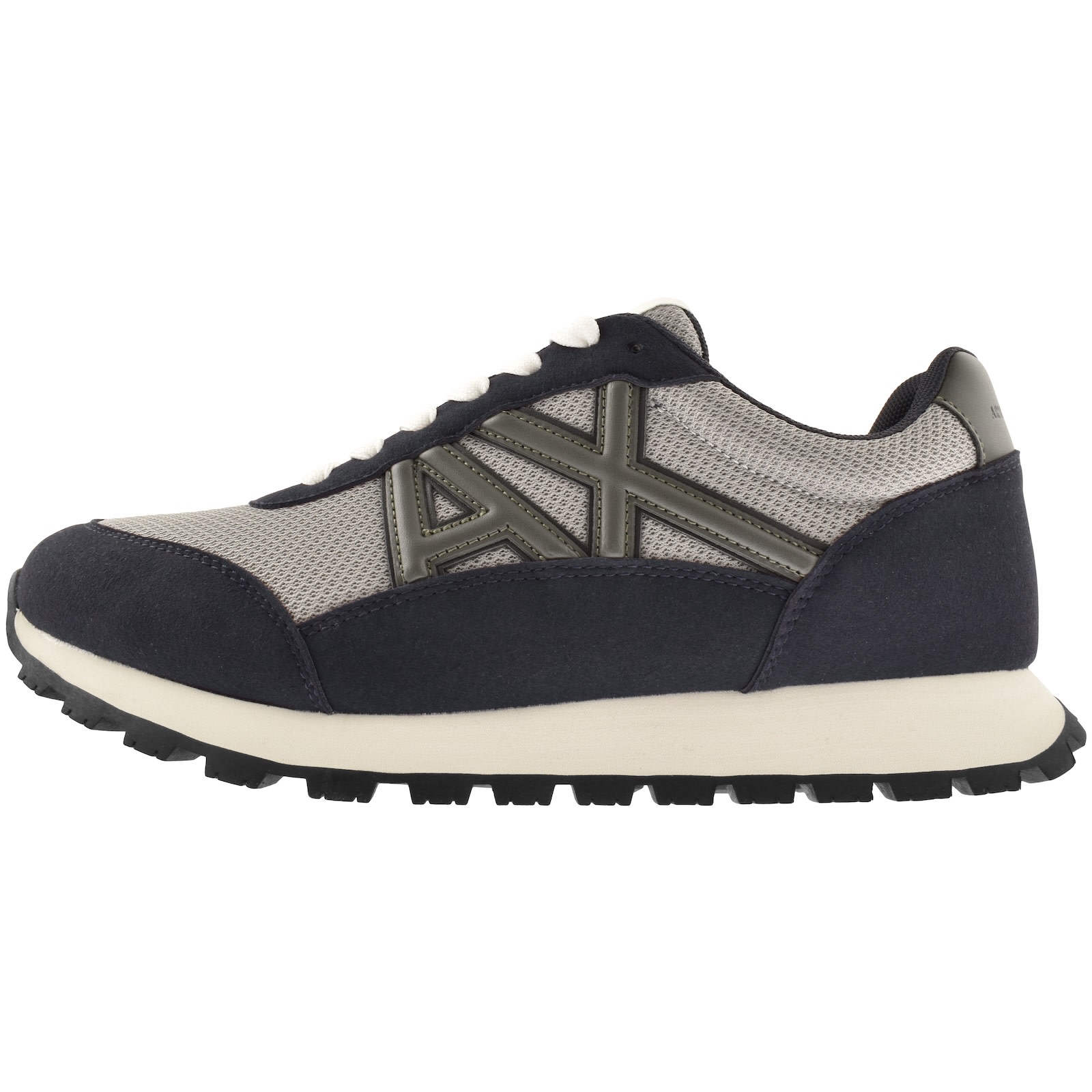Armani Exchange Logo Trainers Navy In Navy