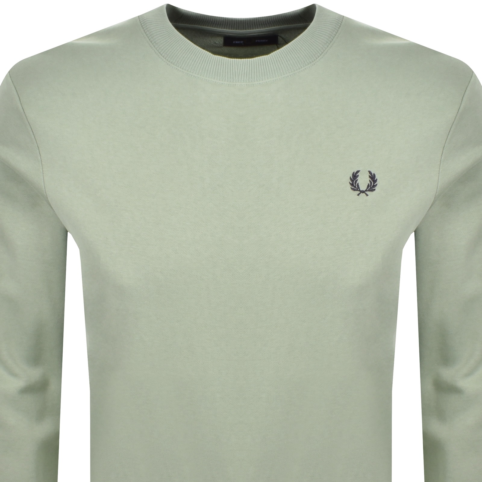 Fred Perry Crew Neck Sweatshirt Bayleaf Green In Green