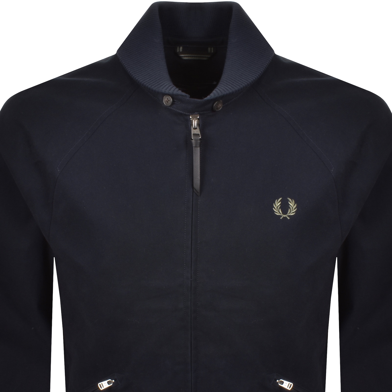 Fred Perry Bomber Jacket Navy In Blue