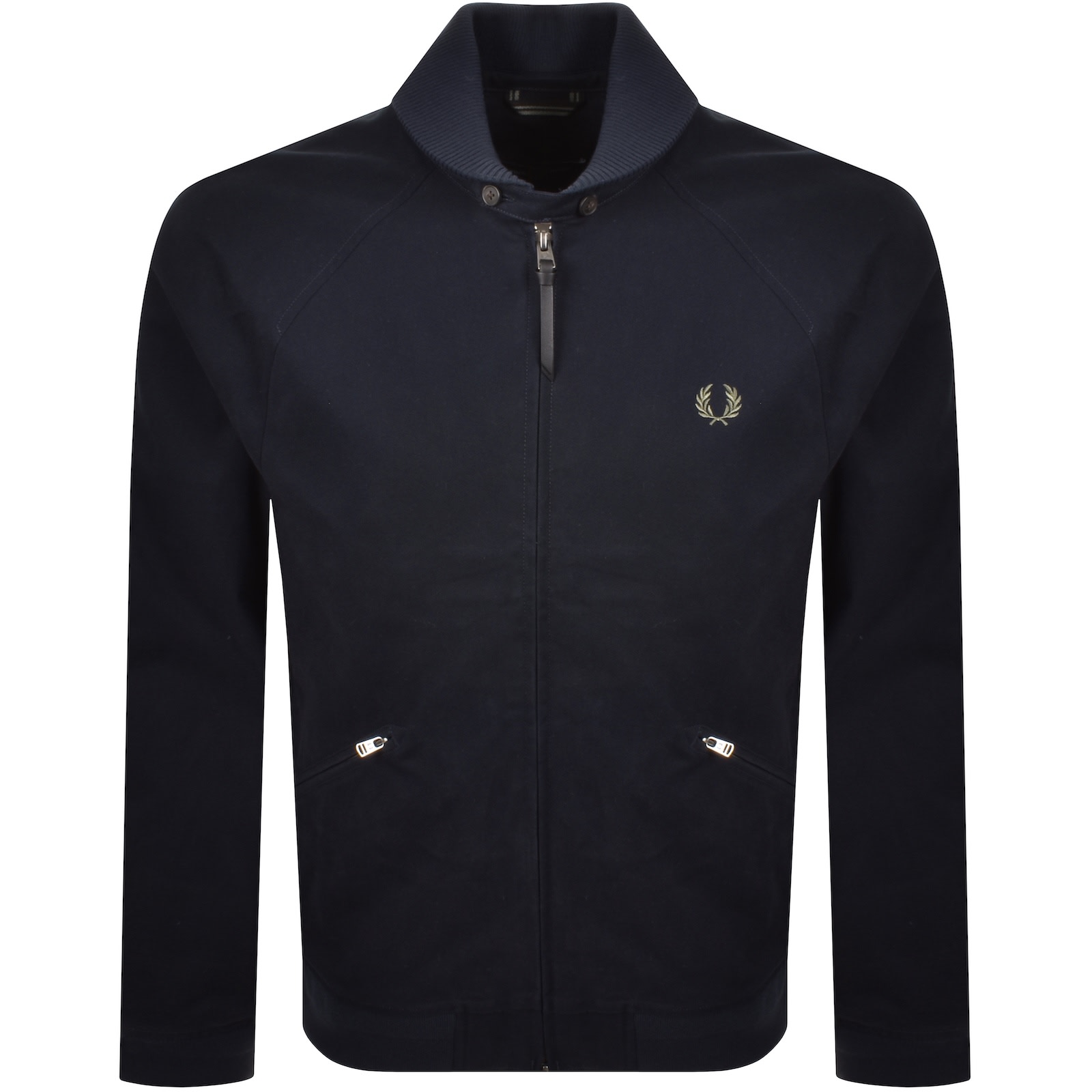 Fred Perry Bomber Jacket Navy In Blue