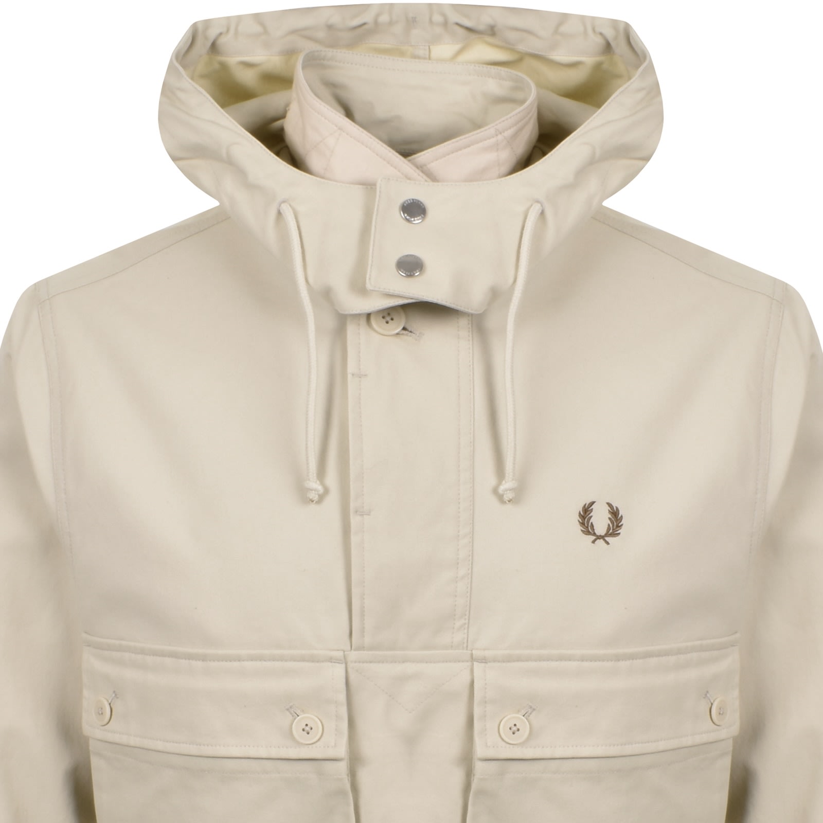 Fred Perry Coaches Smock Jacket Oatmeal In Multi