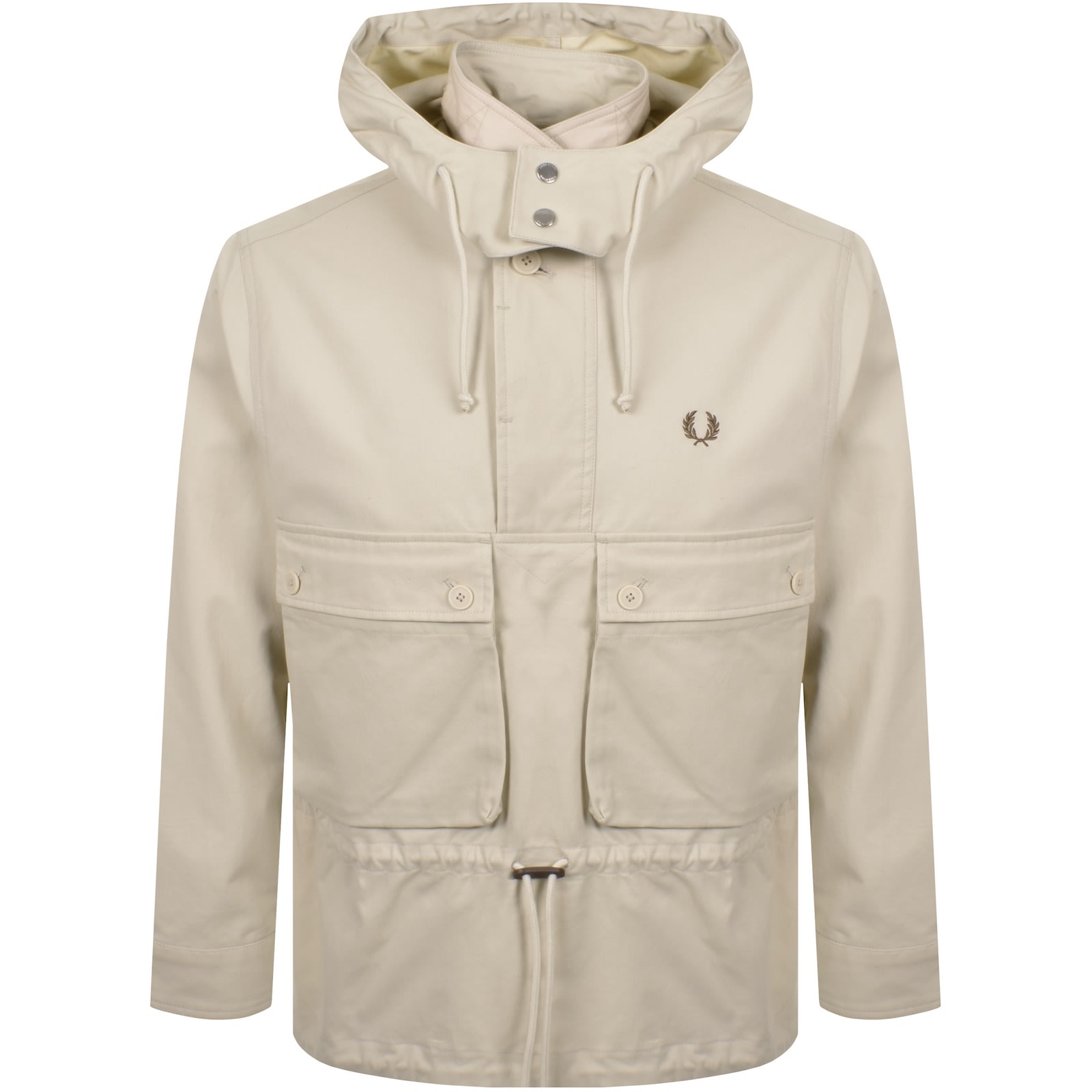 Fred Perry Coaches Smock Jacket Oatmeal In Multi