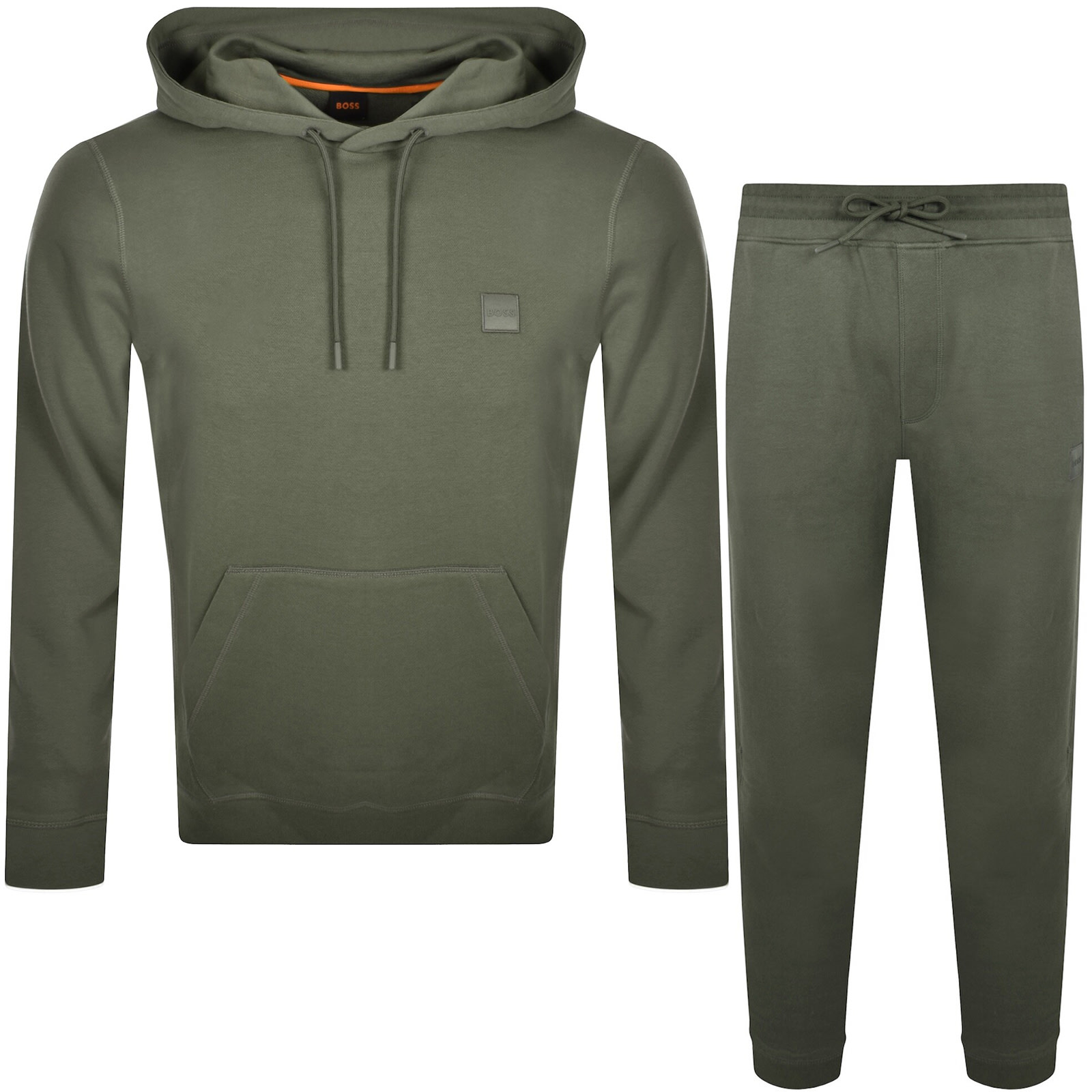 Boss Casual Boss Wetalk Hooded Tracksuit Green In Green