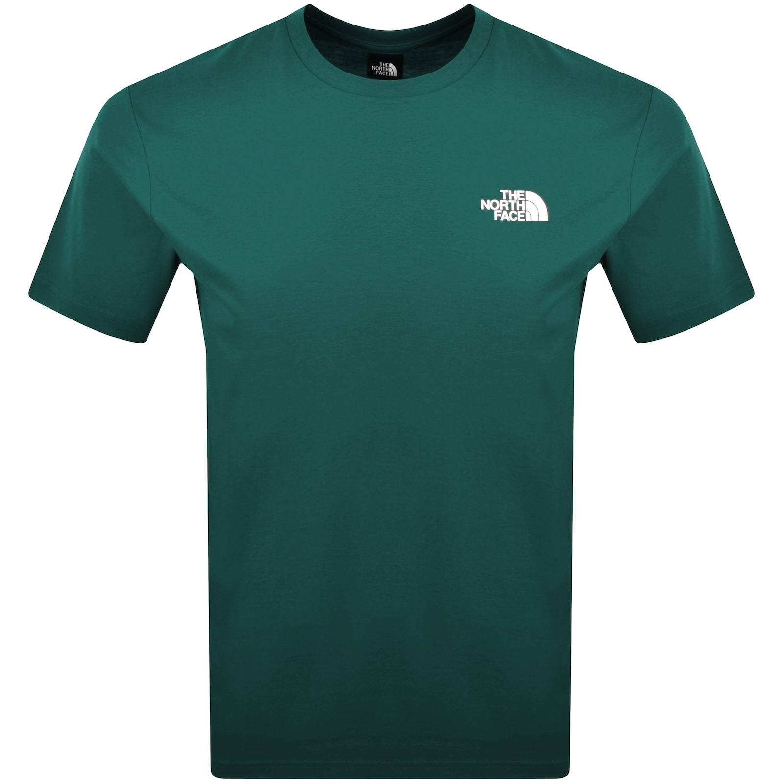 The North Face Ss Box T Shirt Green In Green