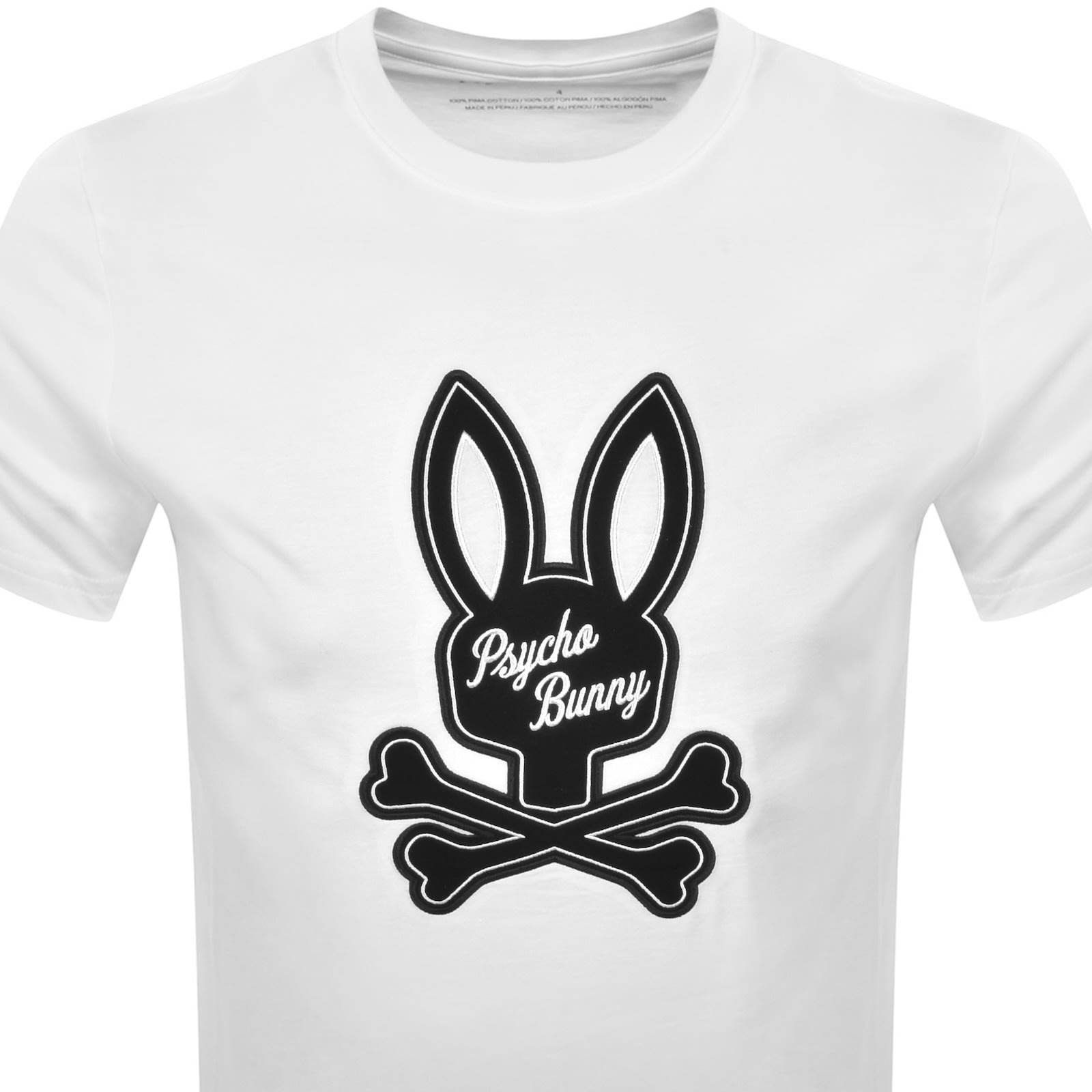 Psycho Bunny Derek Ss T Shirt White In White