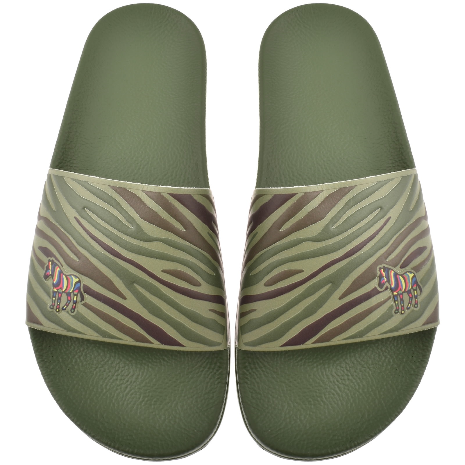 Paul Smith Zed Sliders Khaki In Green