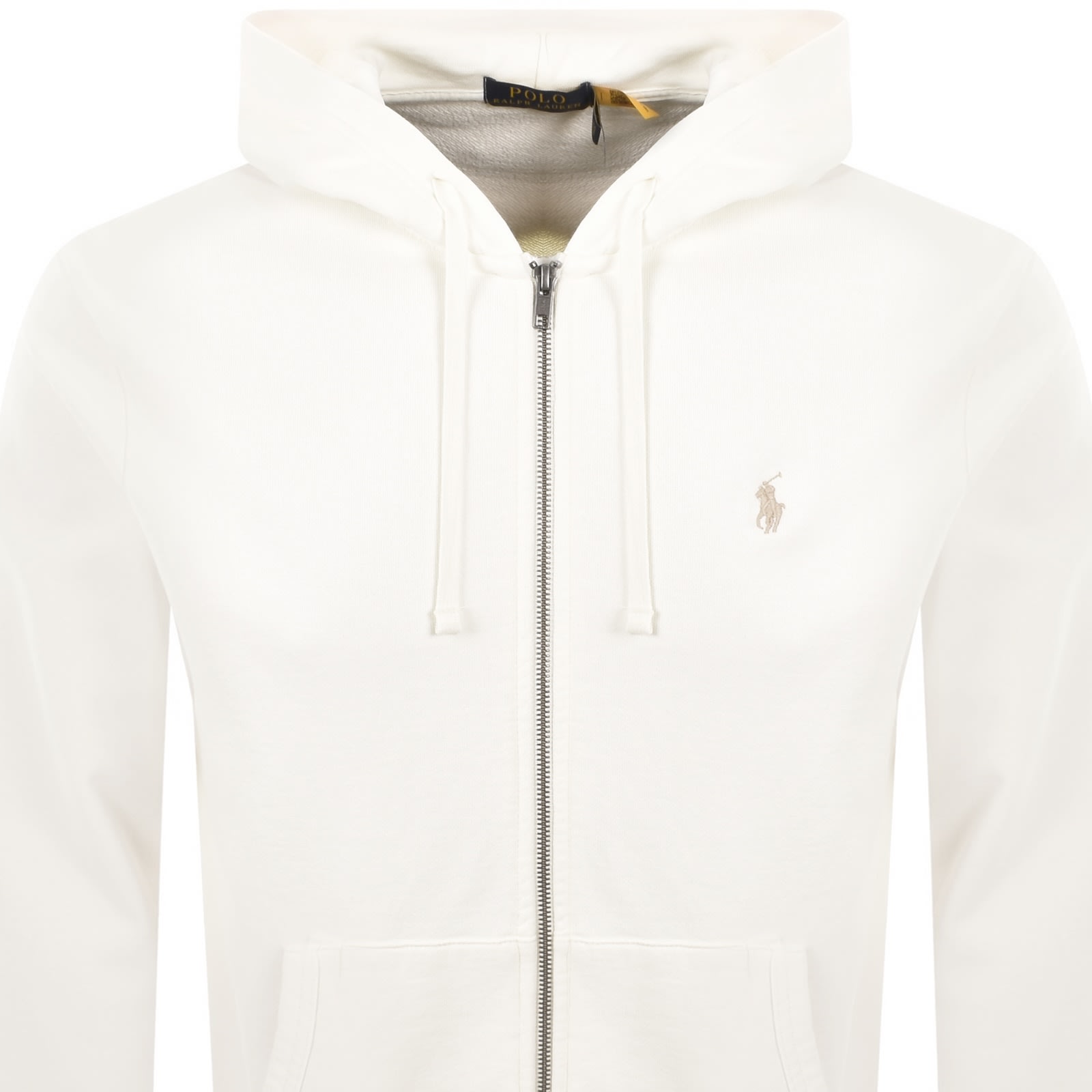 Ralph Lauren Cream Pony-embroidered Hoodie In White