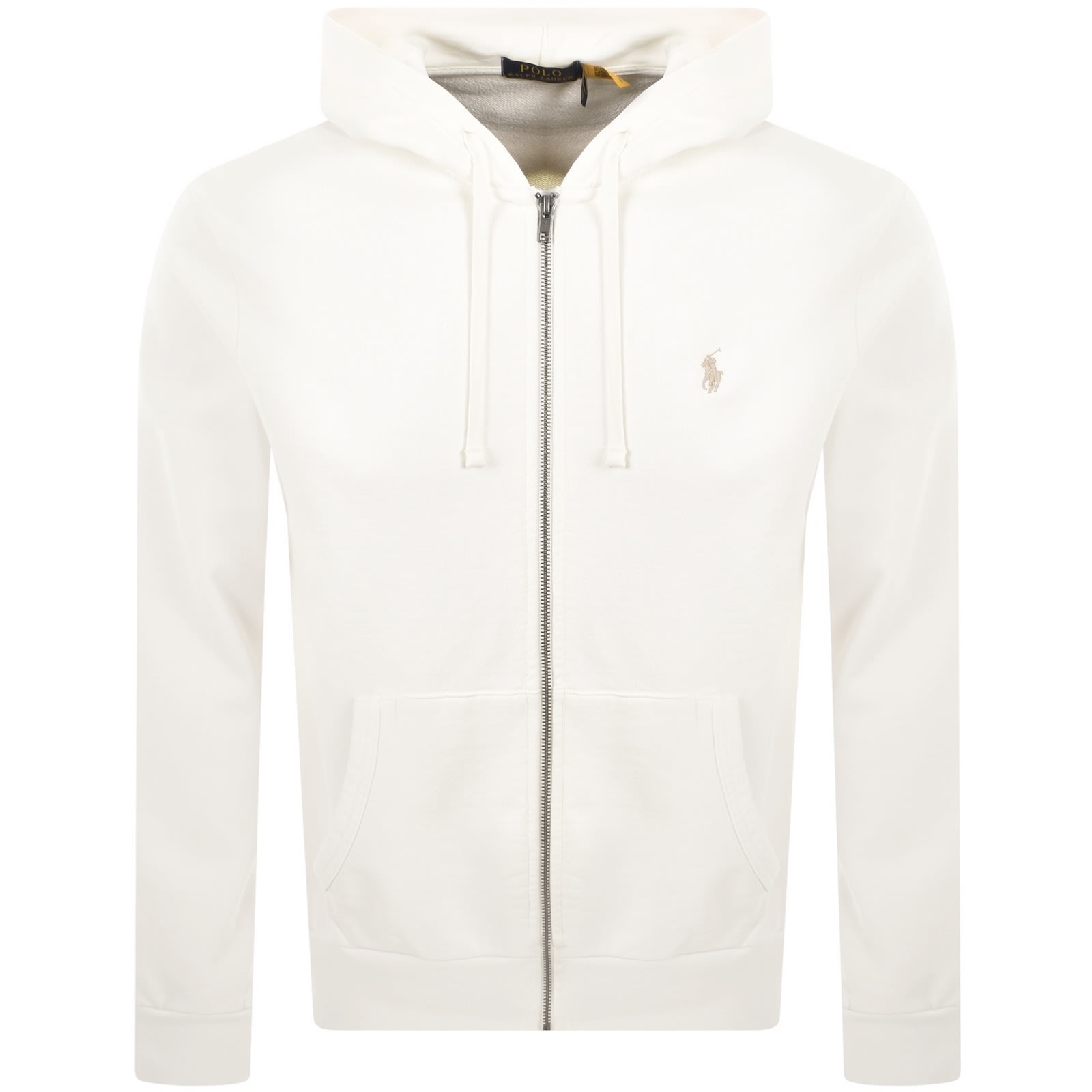Ralph Lauren Cream Pony-embroidered Hoodie In White