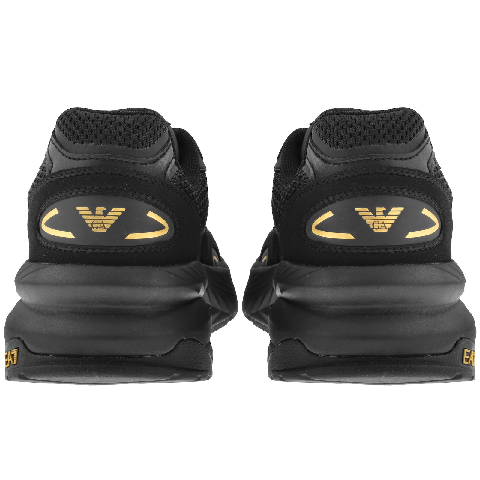 Ea7 Emporio Armani Mesh Sneakers In Black