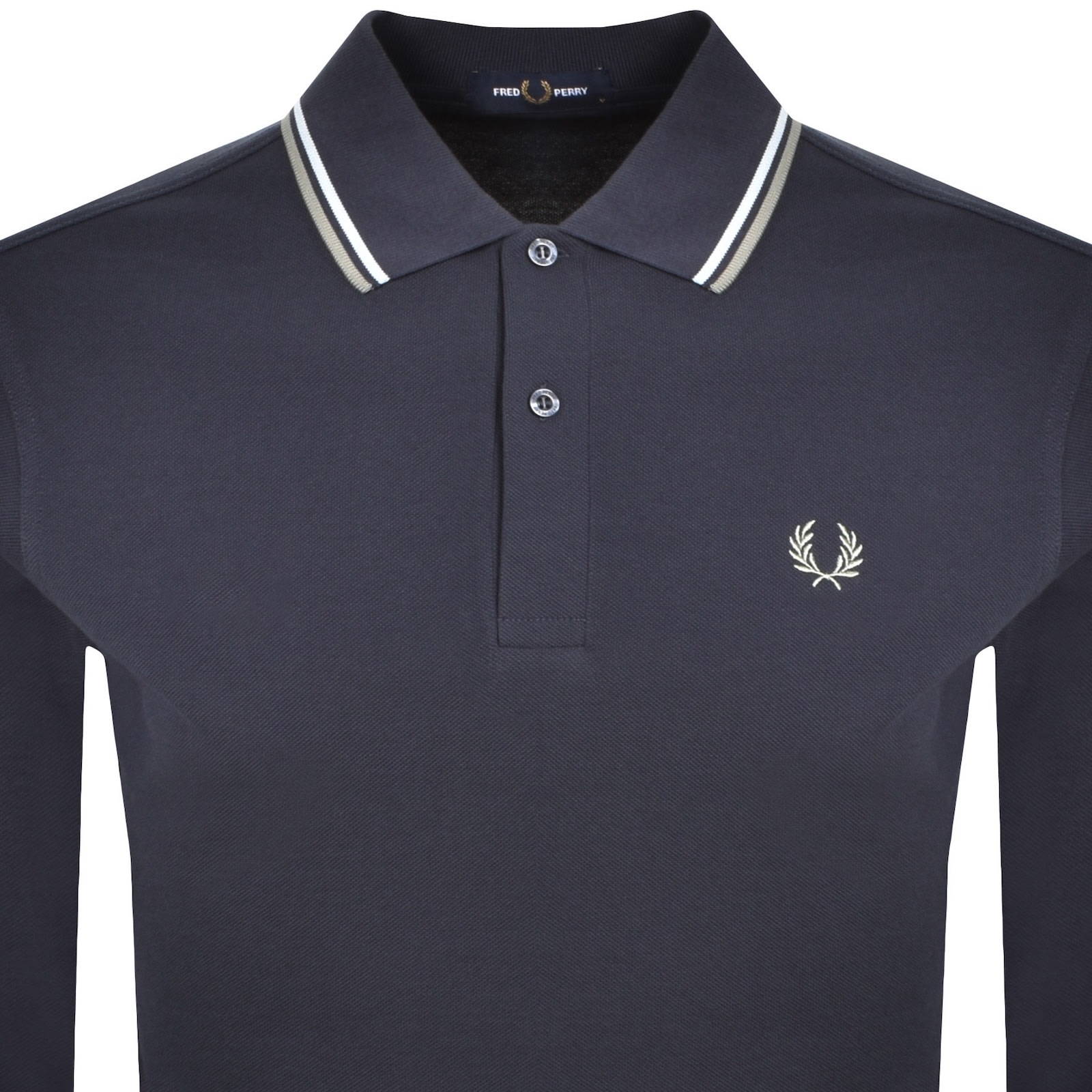 Fred Perry Twin Tipped Polo T Shirt Navy In Blue