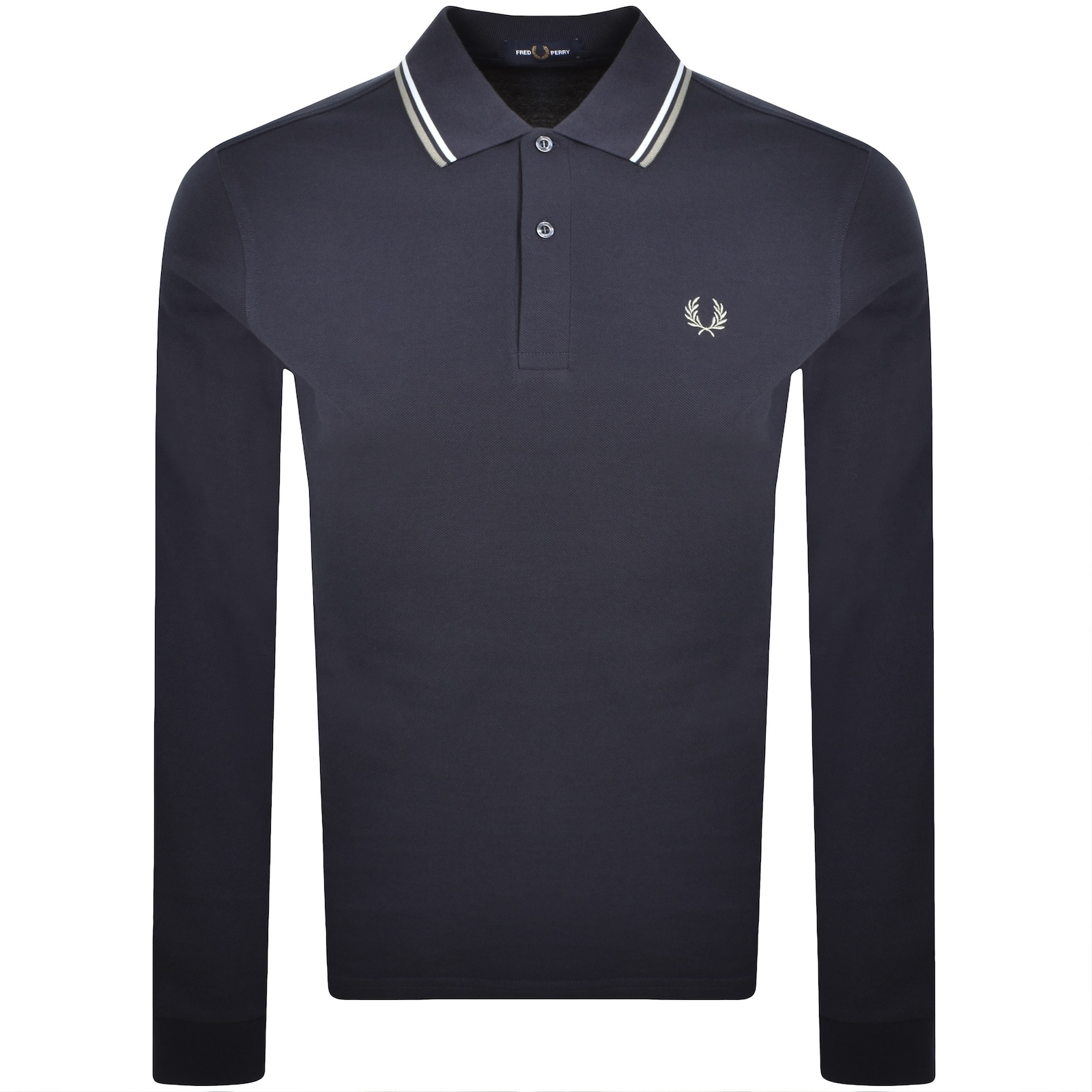 Fred Perry Twin Tipped Polo T Shirt Navy In Blue