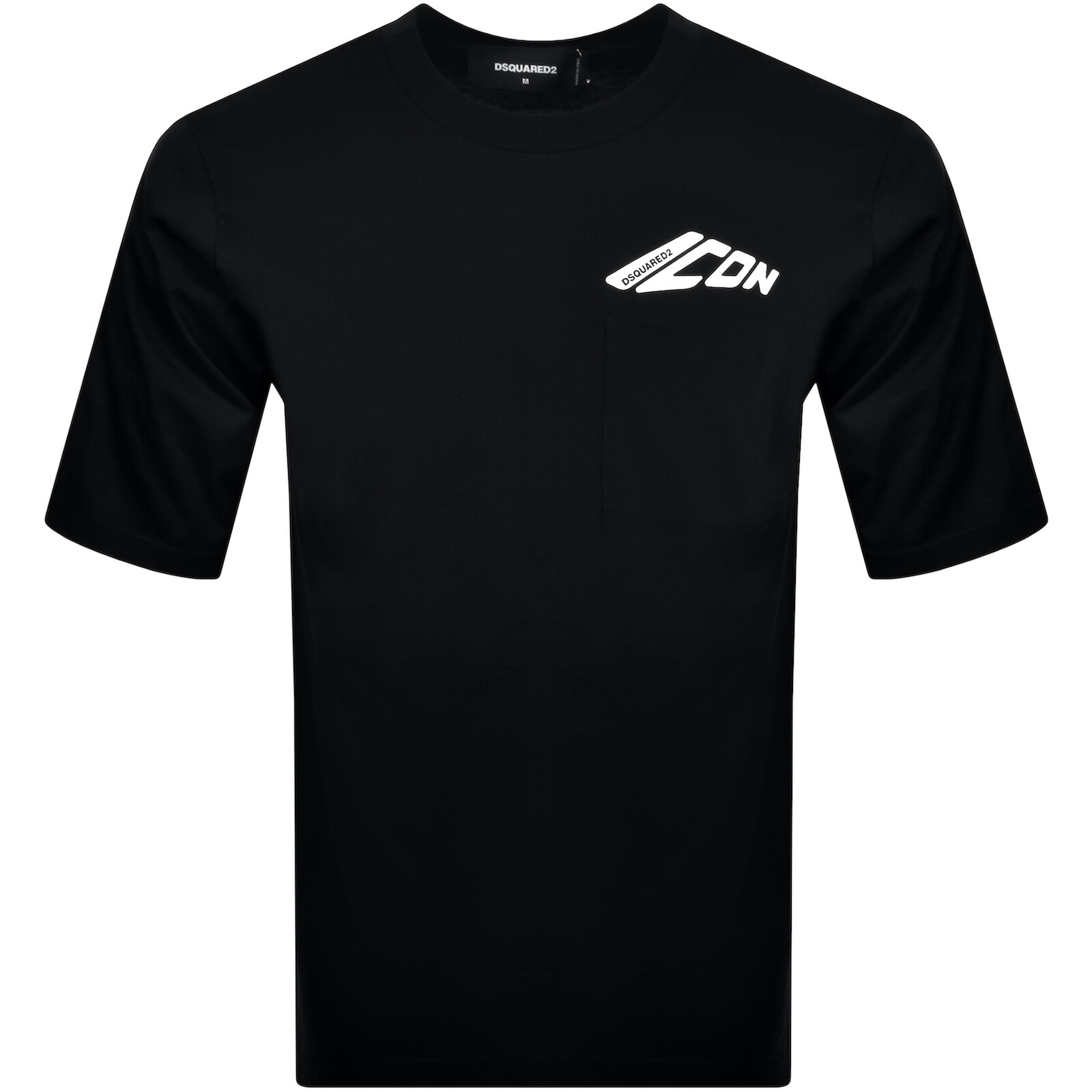 Dsquared2 Graphic Print Cotton Jersey T-shirt In Black