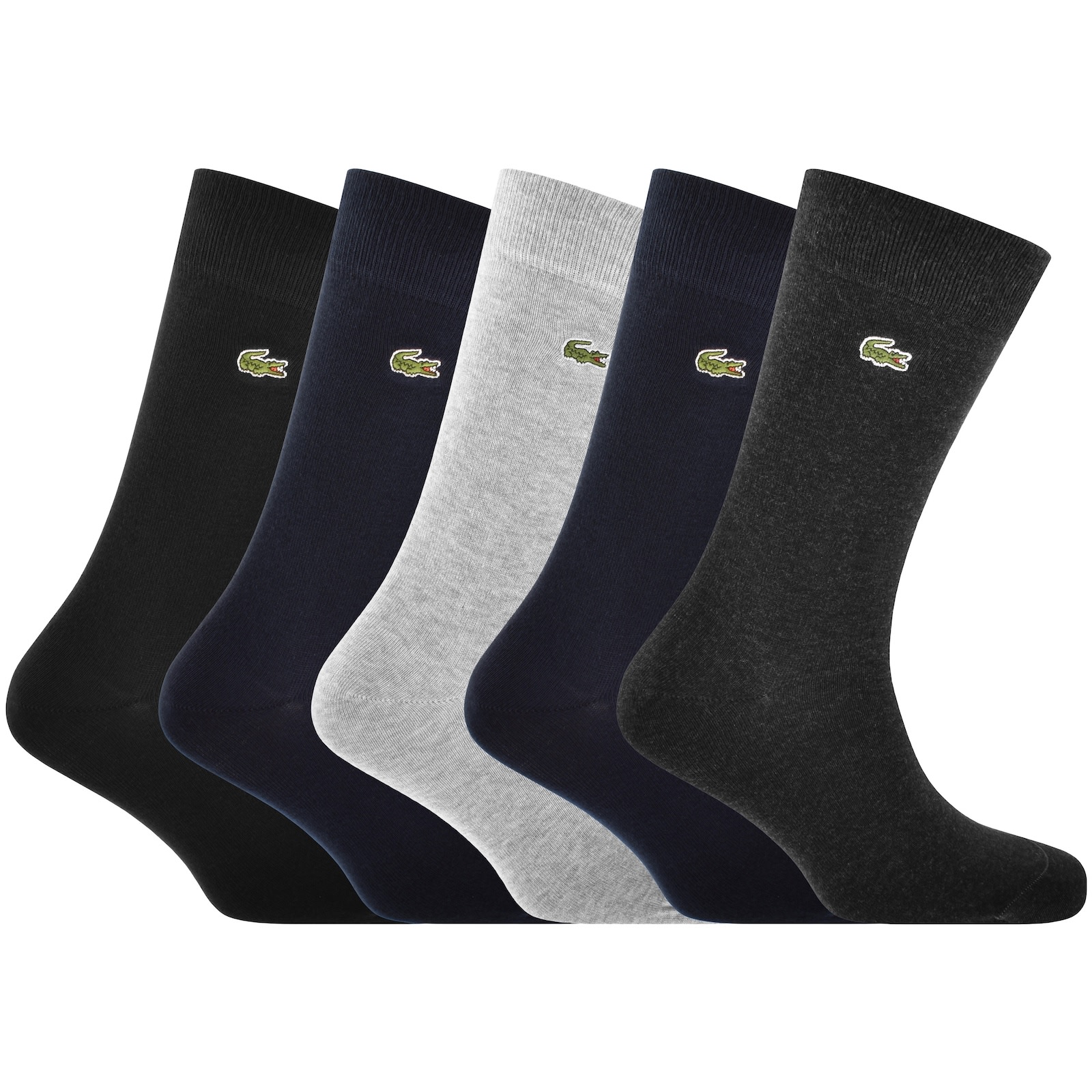 Lacoste 5 Pack Socks In Multi