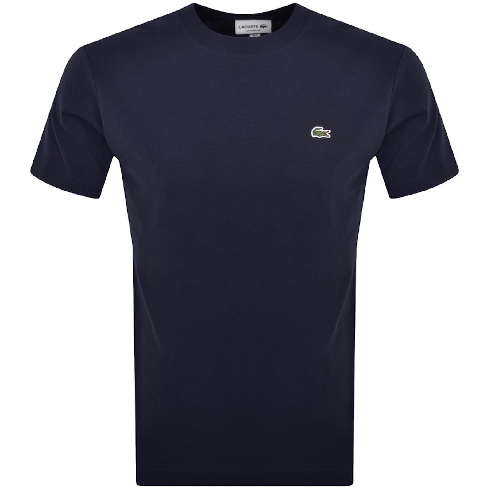 Lacoste Mens Classic Logo-embroidered Cotton-jersey T-shirt Navy In Navy Blue