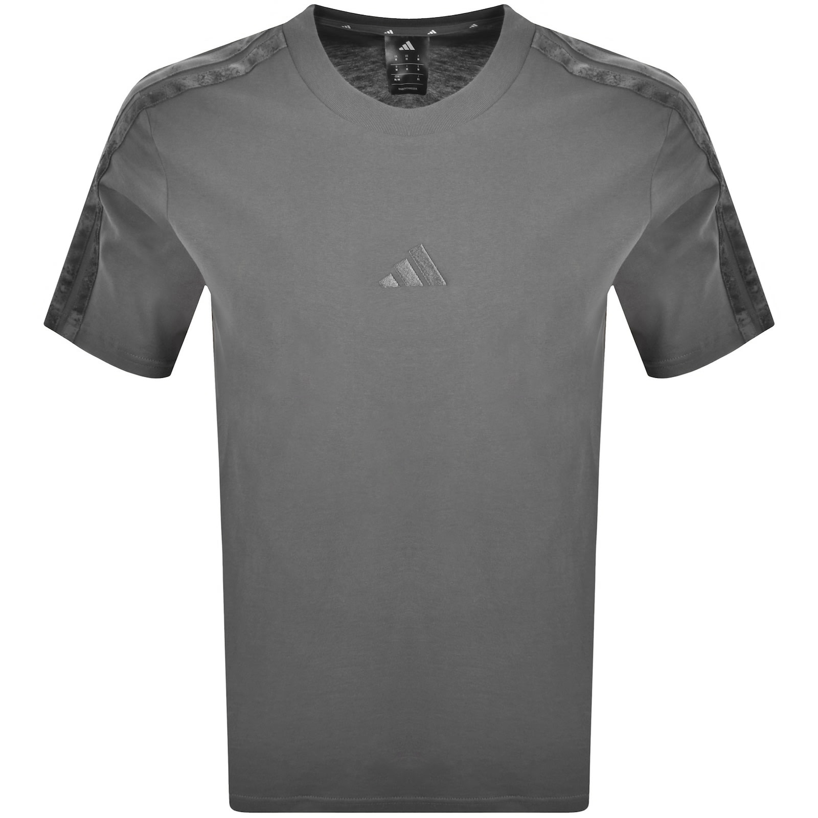 Adidas Sportswear Logo T Shirt Dark Grey In Gray