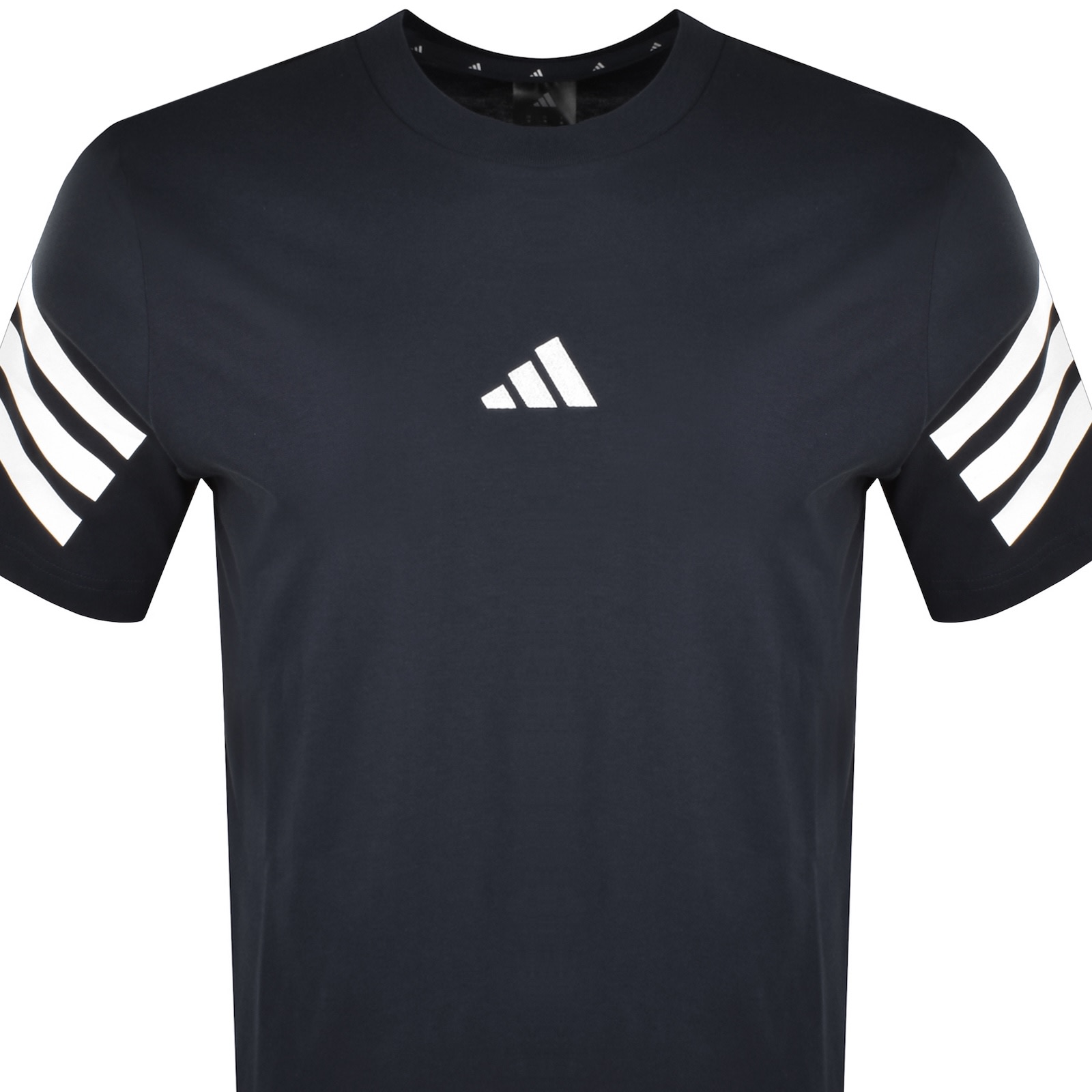 Adidas Sportswear 3 Stripes T Shirt Navy In Black