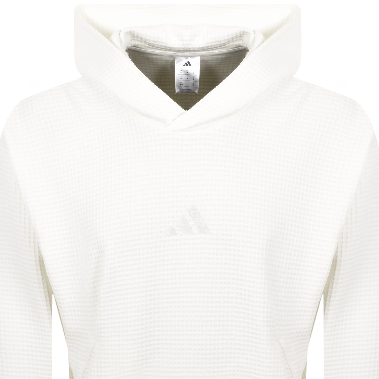Adidas Sportswear Waffle Knit Hoodie Off White In White