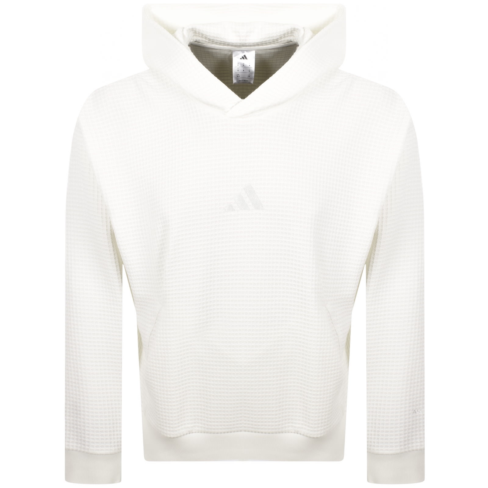 Adidas Sportswear Waffle Knit Hoodie Off White In White