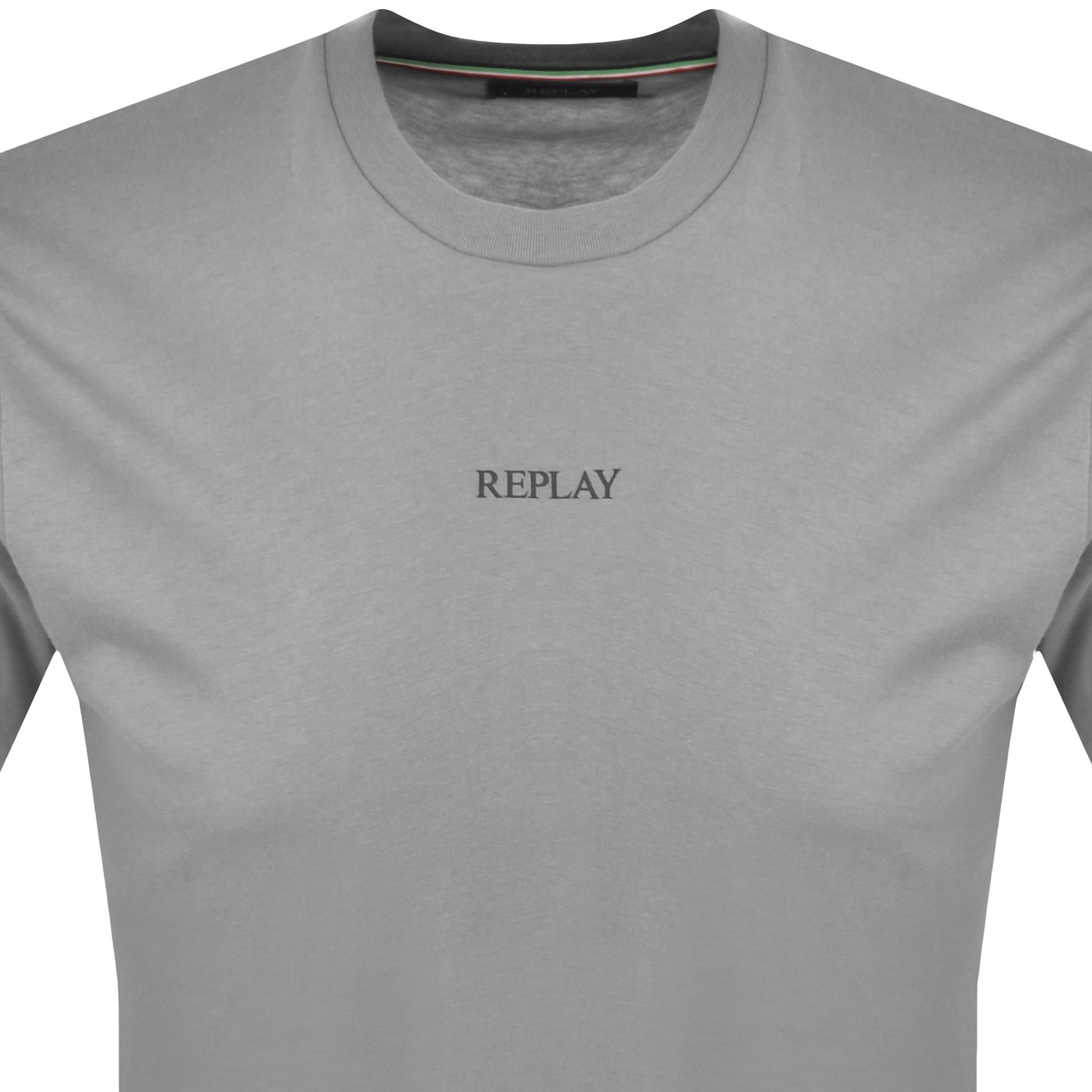Replay Logo T Shirt Grey In Gray