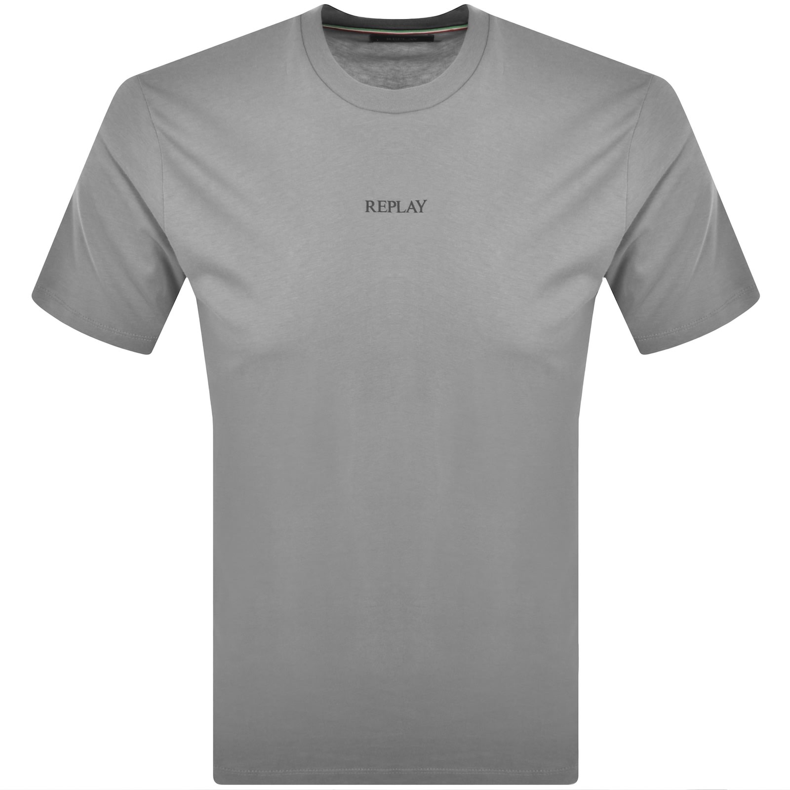 Replay Logo T Shirt Grey In Gray
