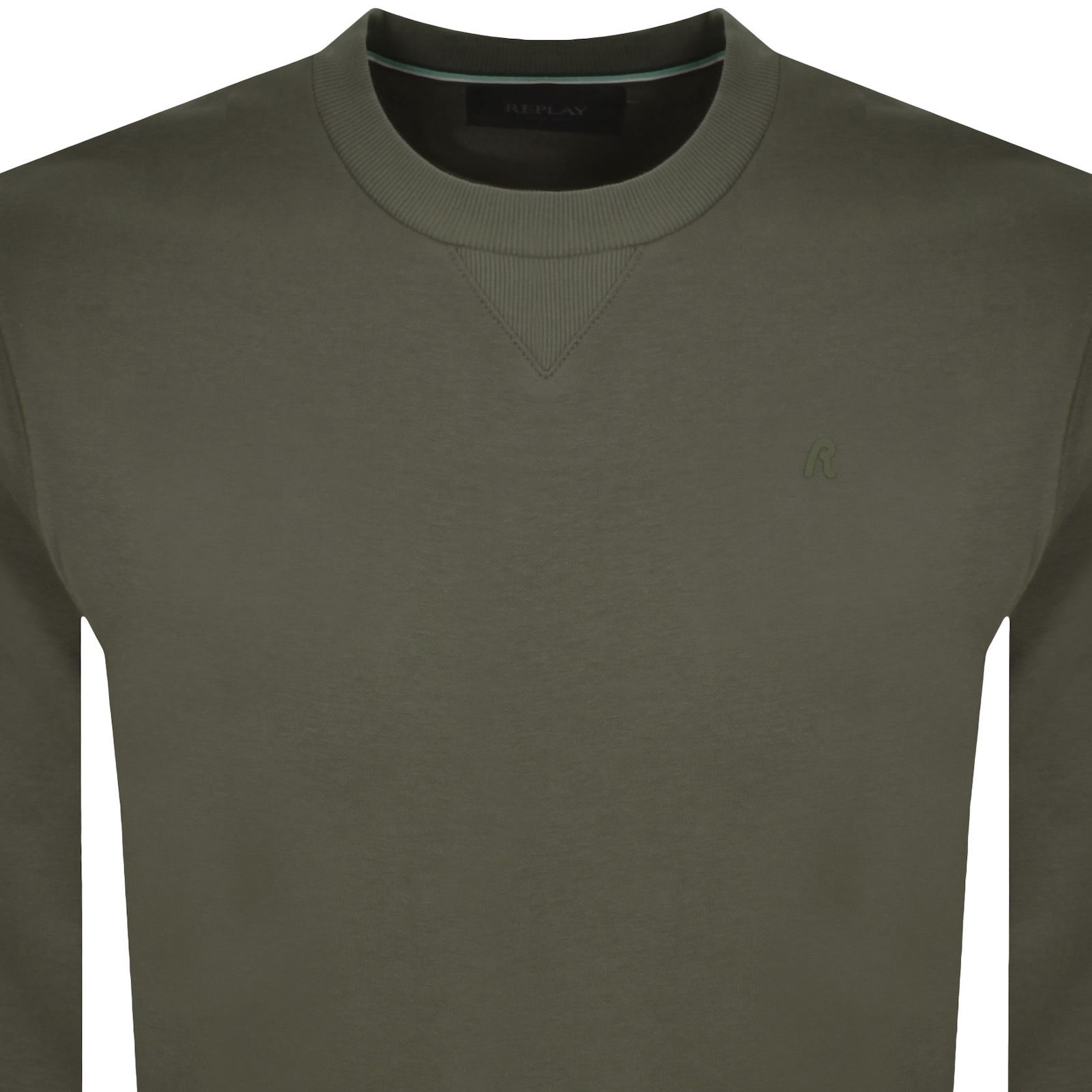 Replay Crew Neck Sweatshirt Green In Green