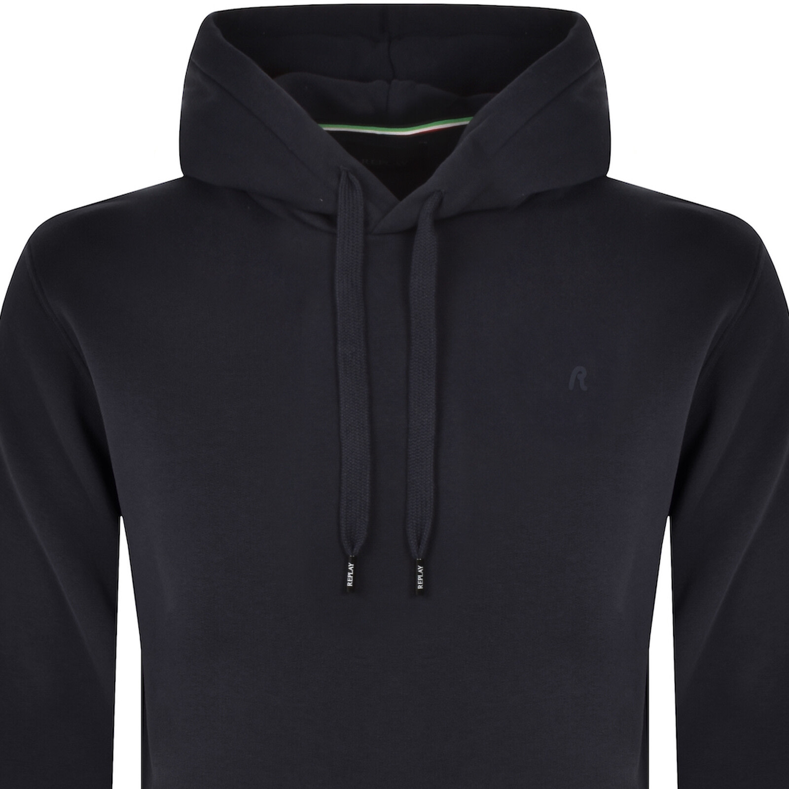 Replay Fleece Hoodie Night Blue In Blue