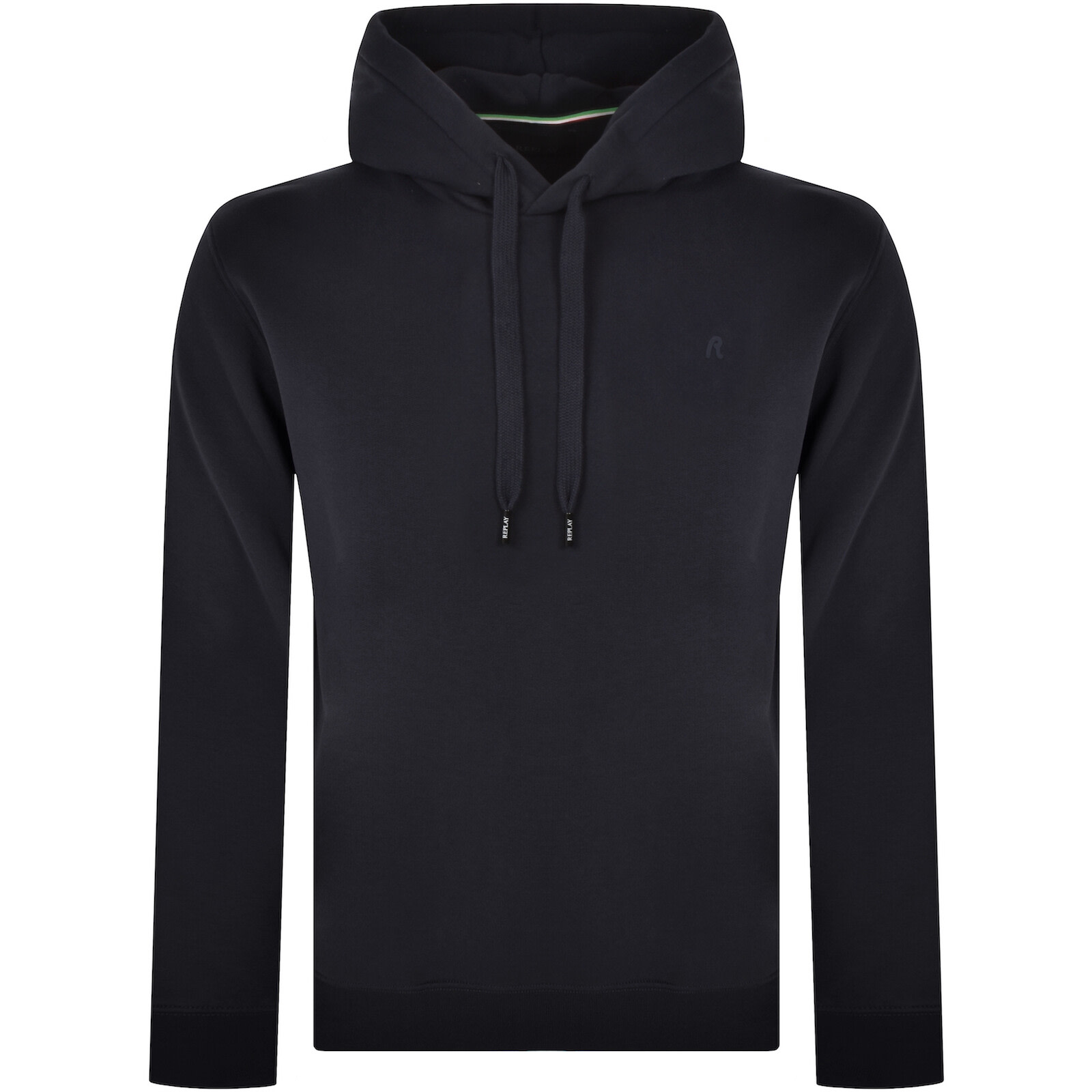 Replay Fleece Hoodie Night Blue In Blue
