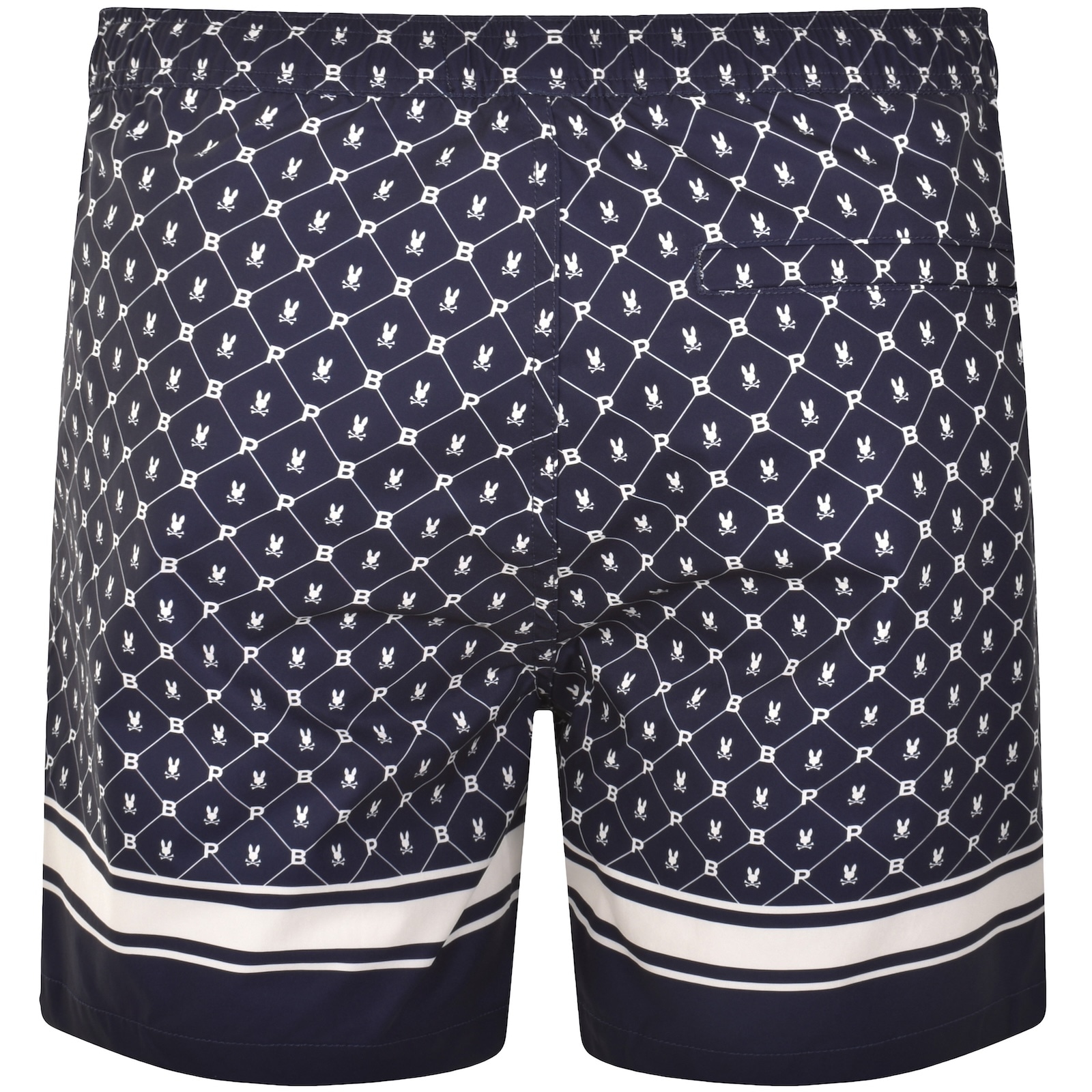 Psycho Bunny Hunter Print Swim Shorts Blue In Blue
