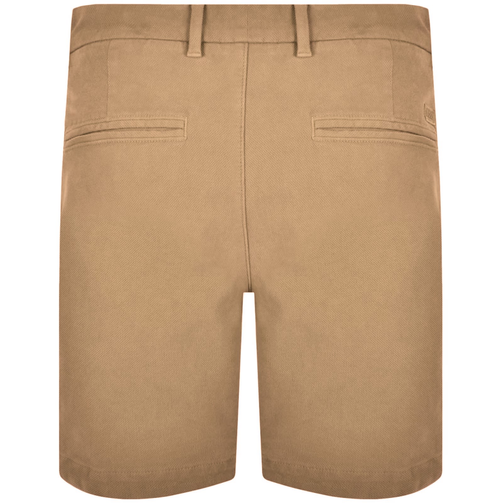 Hugo Boss Slim-fit Shorts In Stretch-cotton Gabardine In Brown