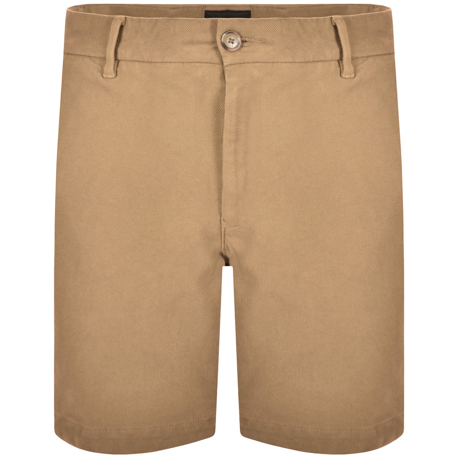 Hugo Boss Slim-fit Shorts In Stretch-cotton Gabardine In Brown