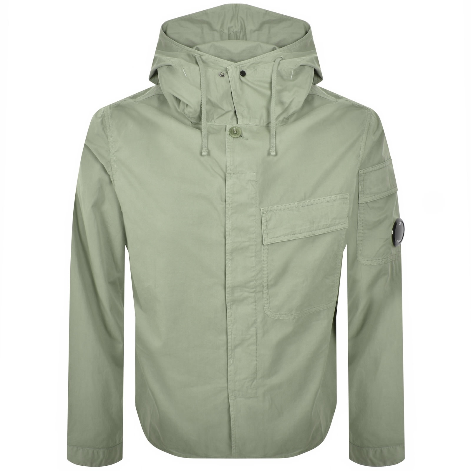 C.p. Company Cp Company Gabardine Overshirt Green In Green