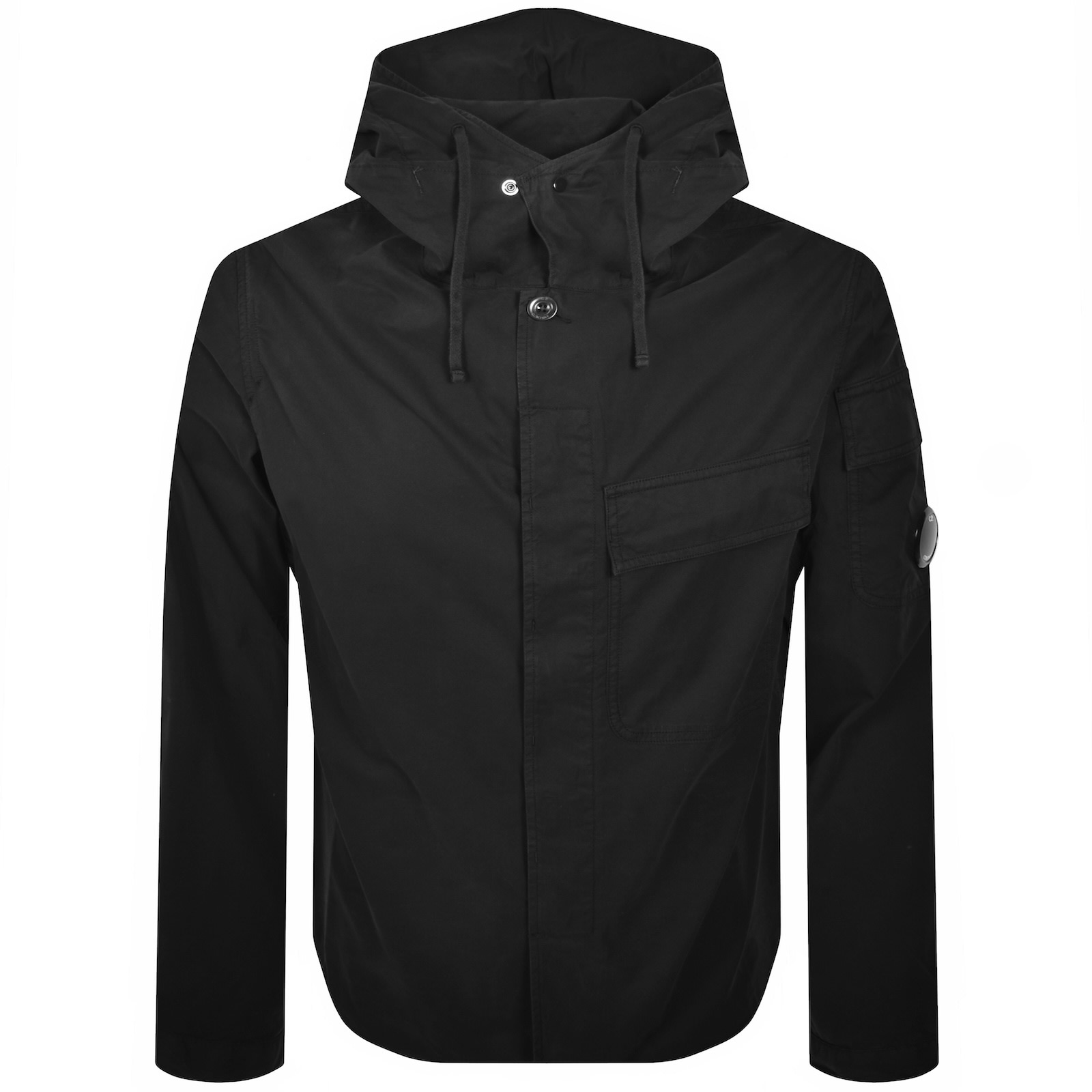 C.p. Company Cp Company Gabardine Overshirt Black In Black