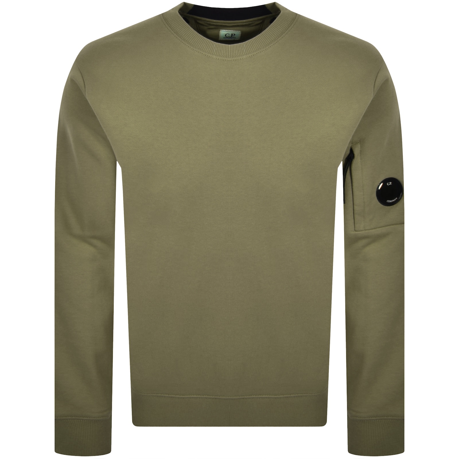 C.p. Company Cp Company Crew Neck Sweatshirt Green In Green