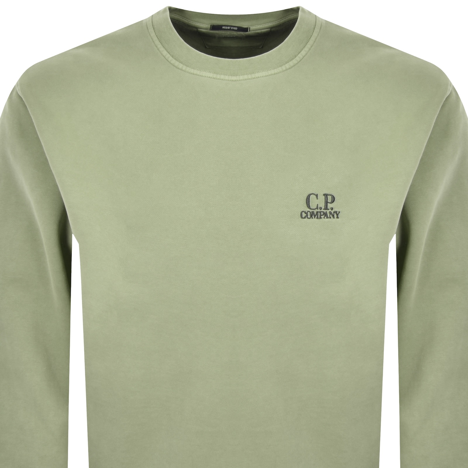 C.p. Company Cp Company Diagonal Fleece Sweatshirt Green In Green