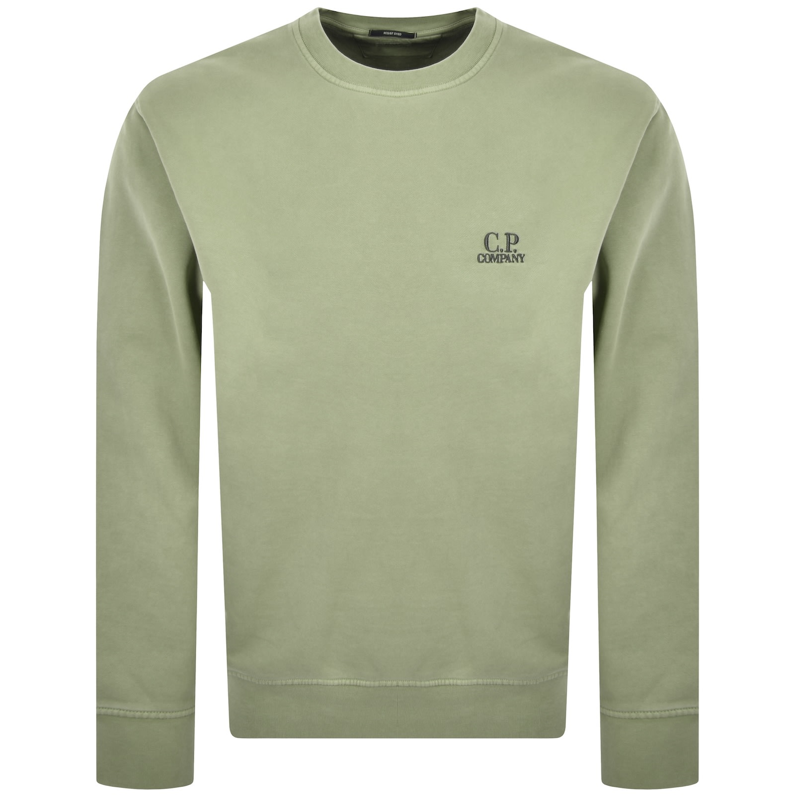 C.p. Company Cp Company Diagonal Fleece Sweatshirt Green In Green
