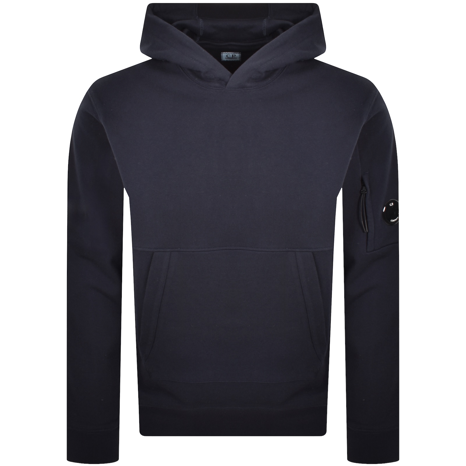 C.p. Company Cp Company Diagonal Raised Hoodie Dark Blue In Blue