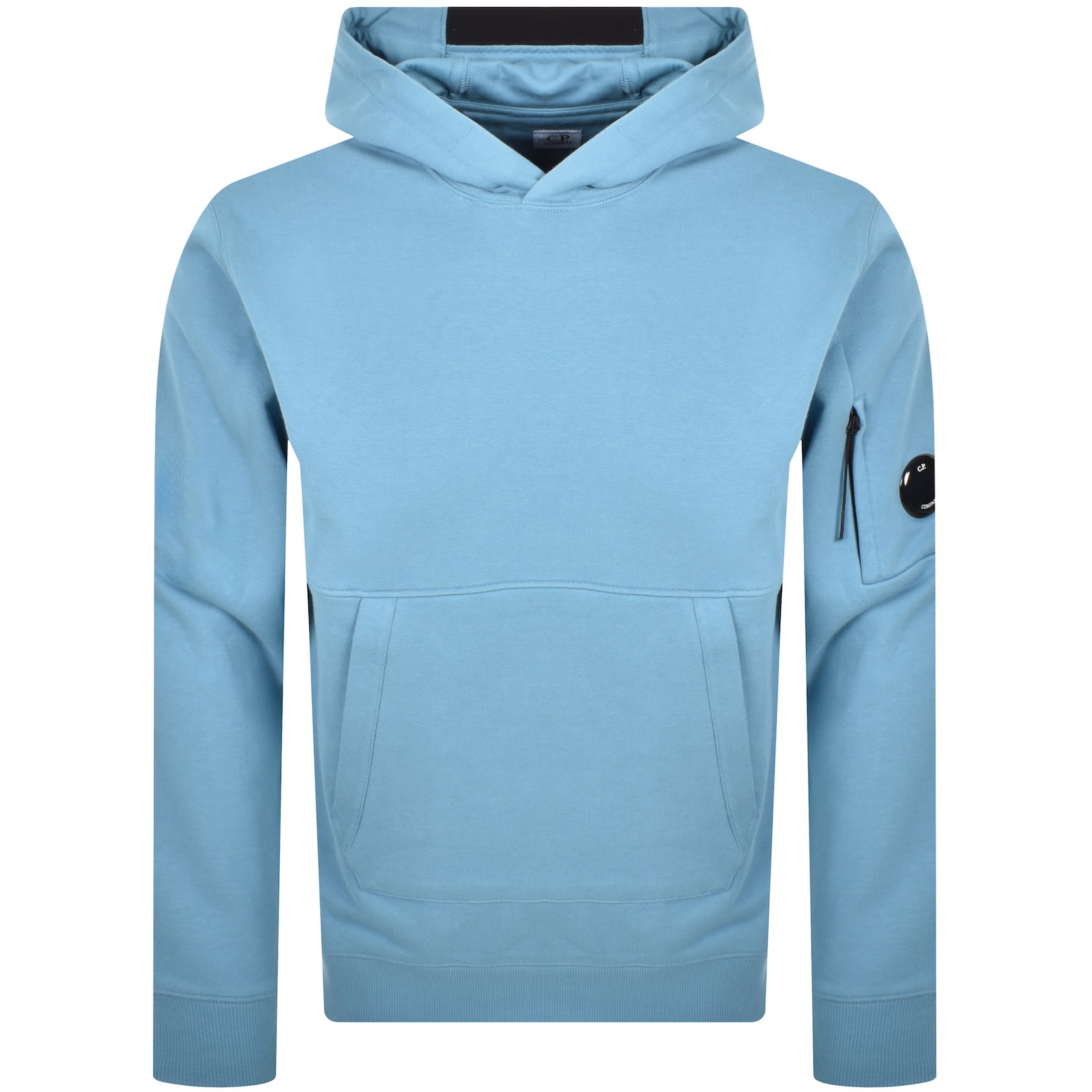 C.p. Company Cp Company Diagonal Raised Hoodie Aegean Blue In Blue